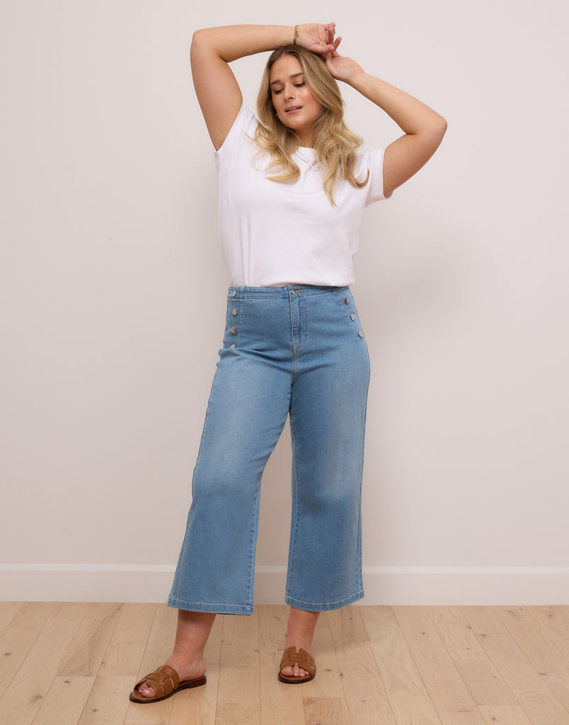 LILY WIDE LEG JEANS / FRESHWATER
