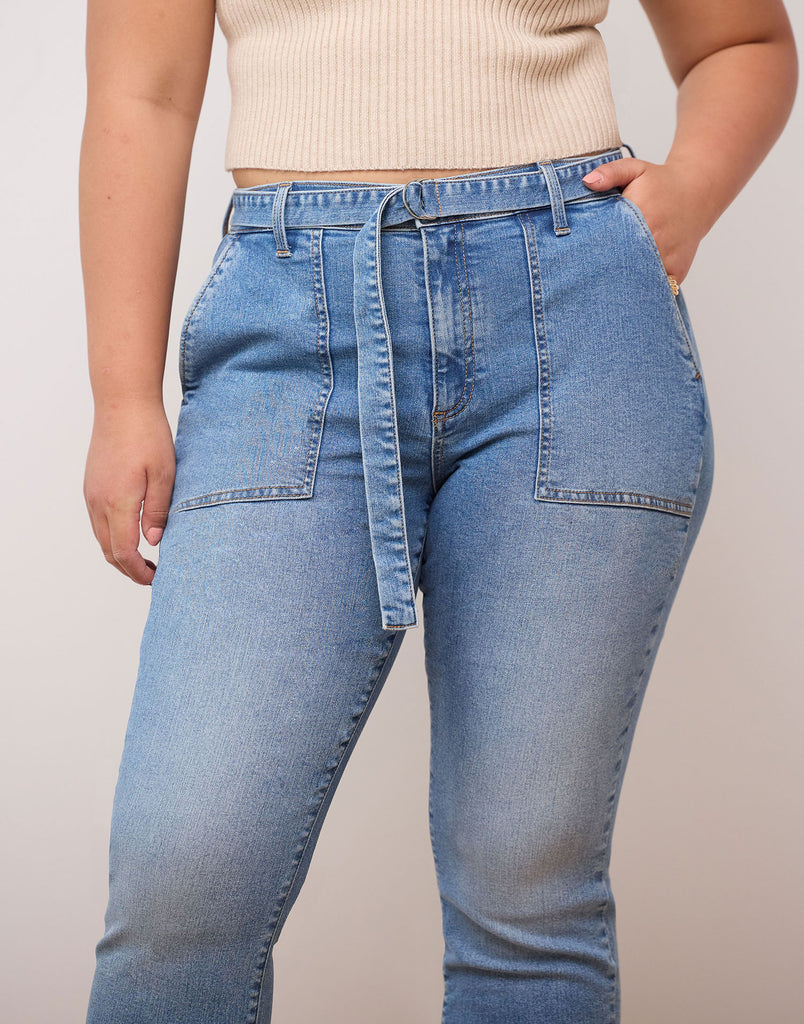 light blue relaxed jeans