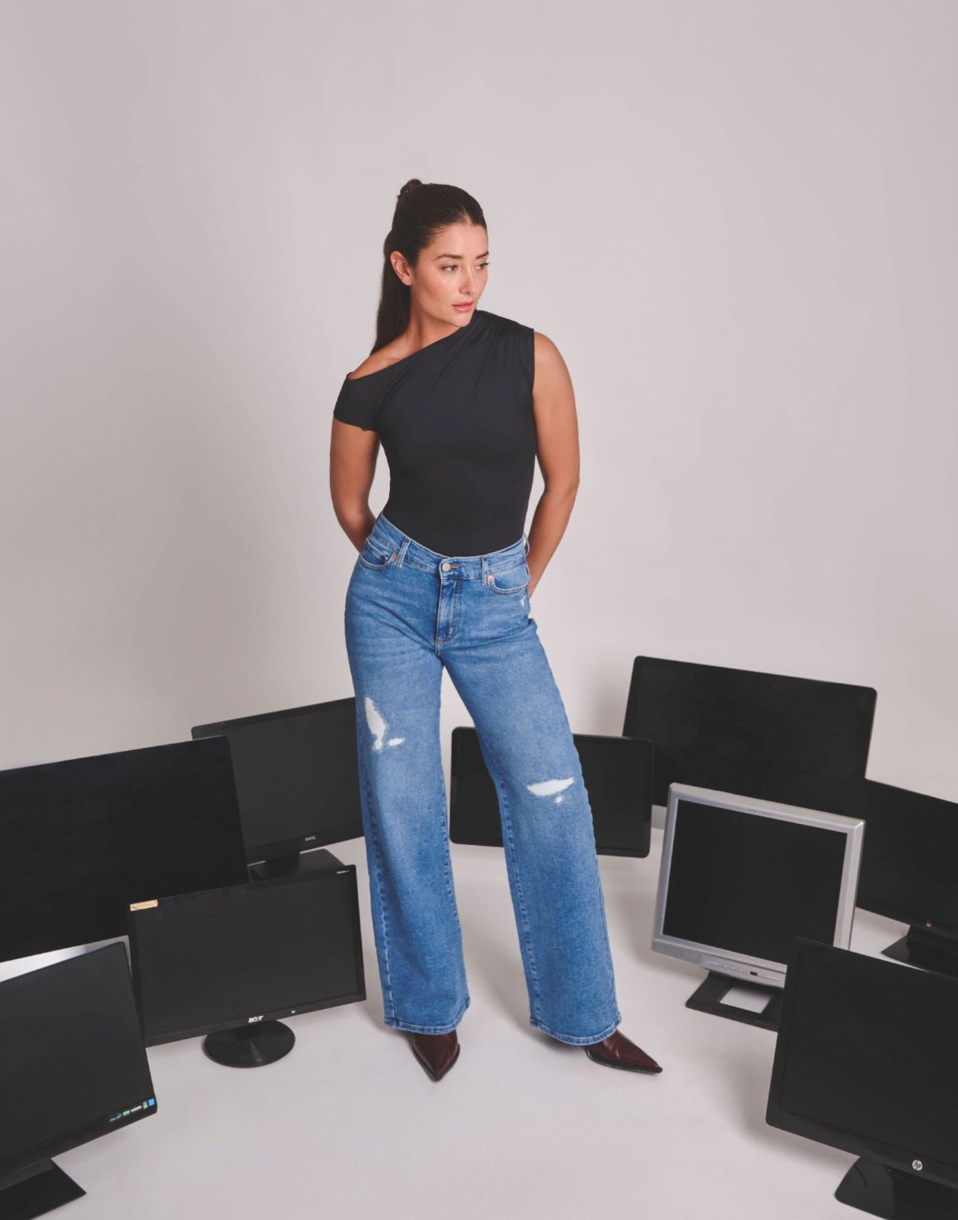 LILY WIDE LEG JEANS / NEW YORK