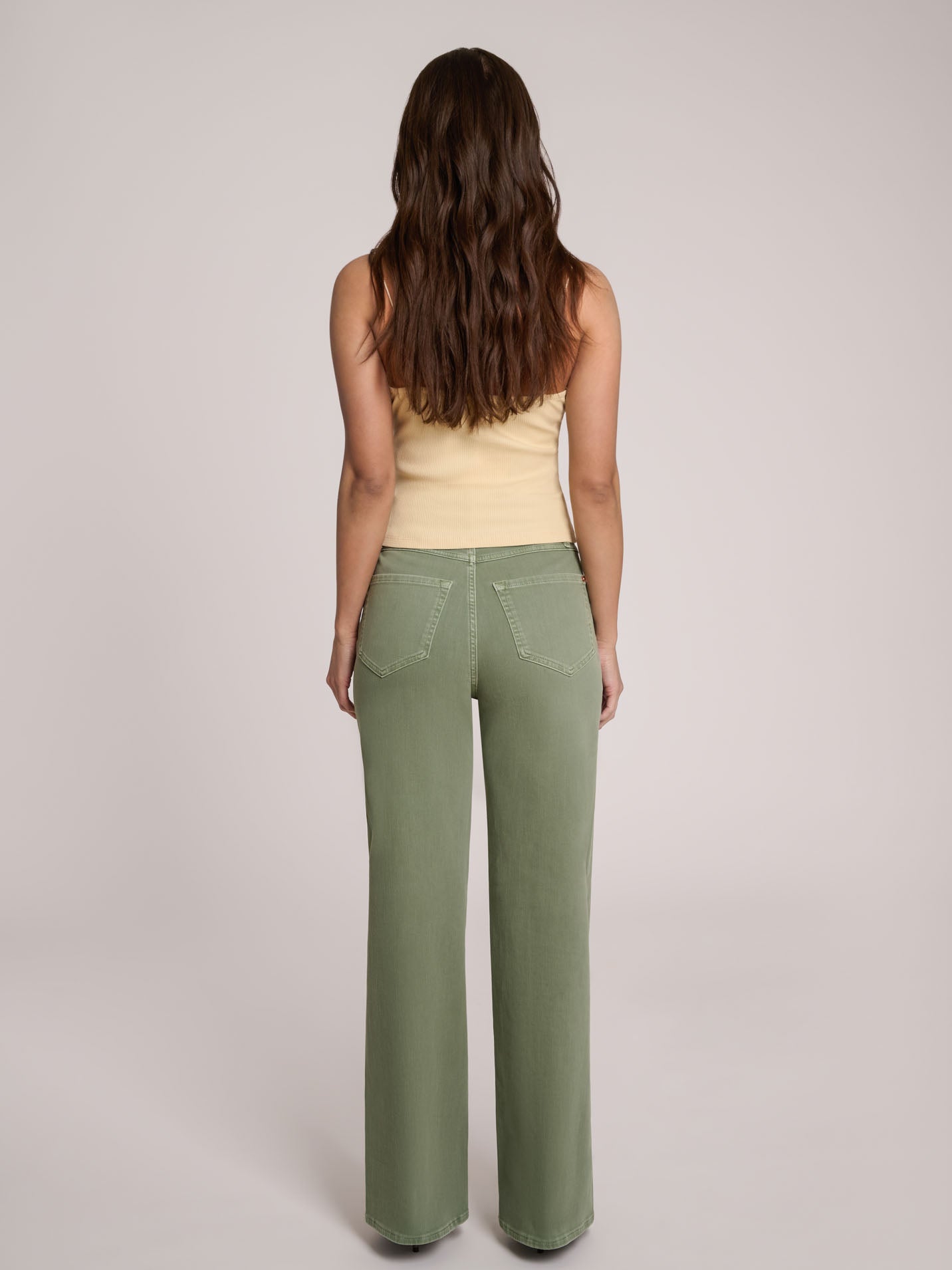 LILY WIDE LEG JEANS / BEACH GRASS