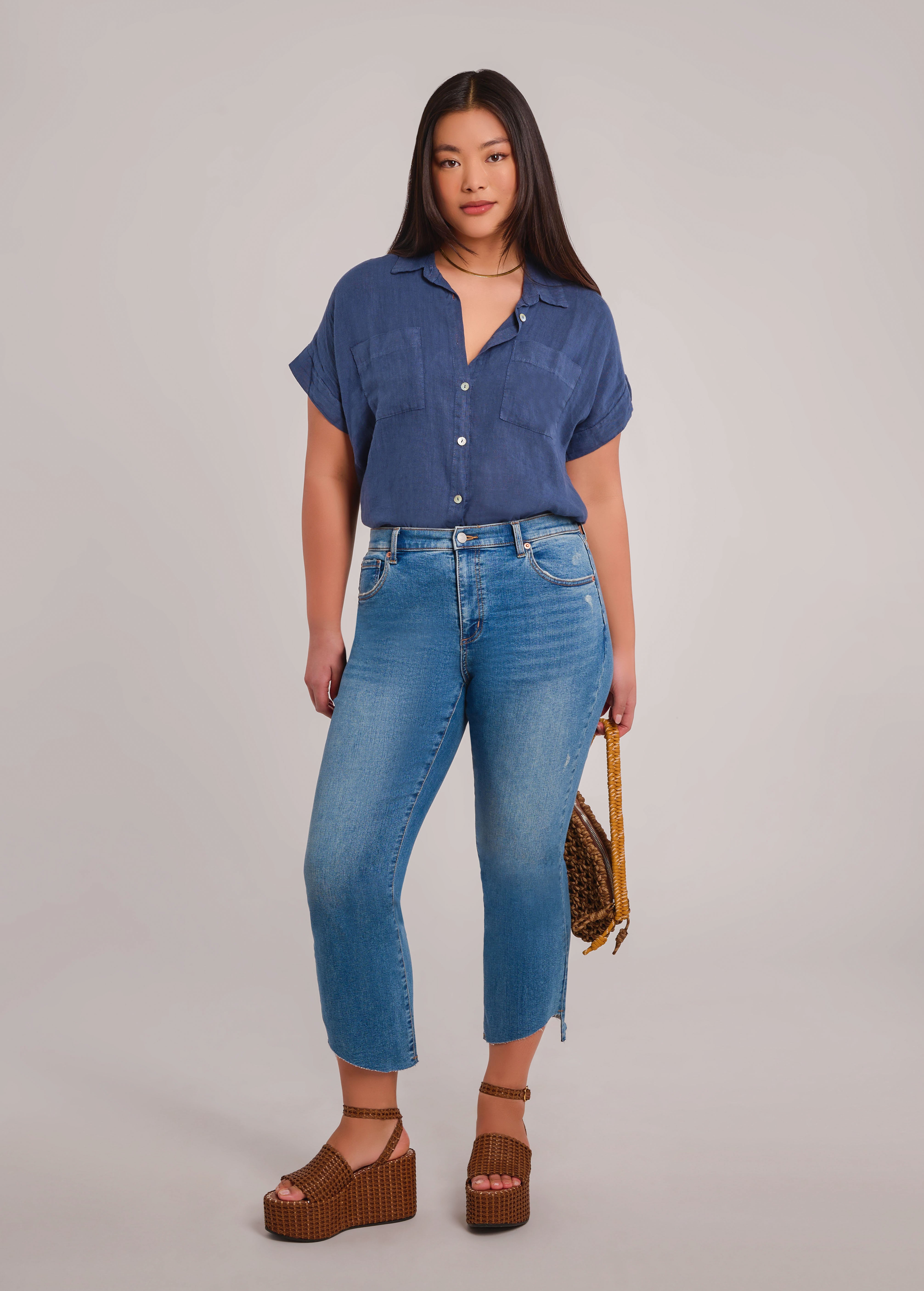 REMI OVERSIZED LINEN SHIRT / DENIM