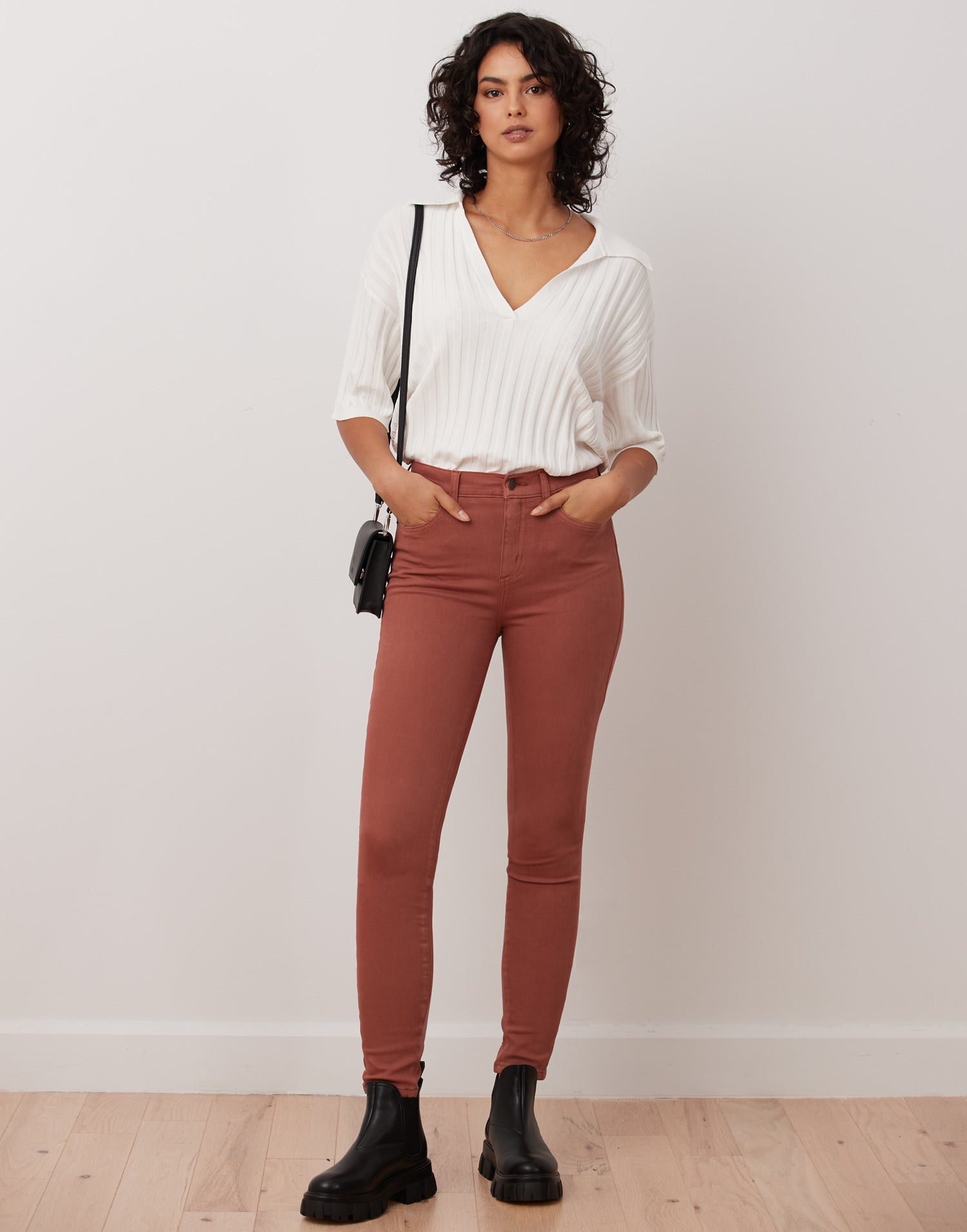 RACHEL SKINNY JEANS / MARSALA