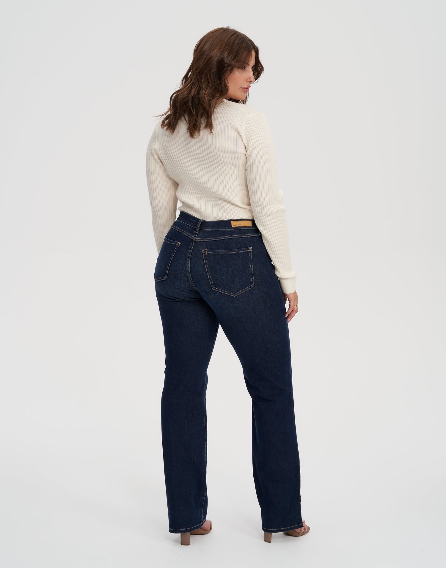 CHLOE CLASSIC RISE STRAIGHT JEANS / DARK INDIE