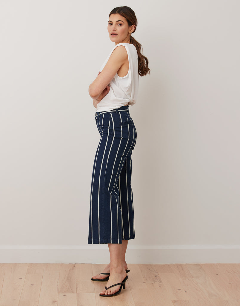 LILY WIDE LEG JEANS / Navy Pier