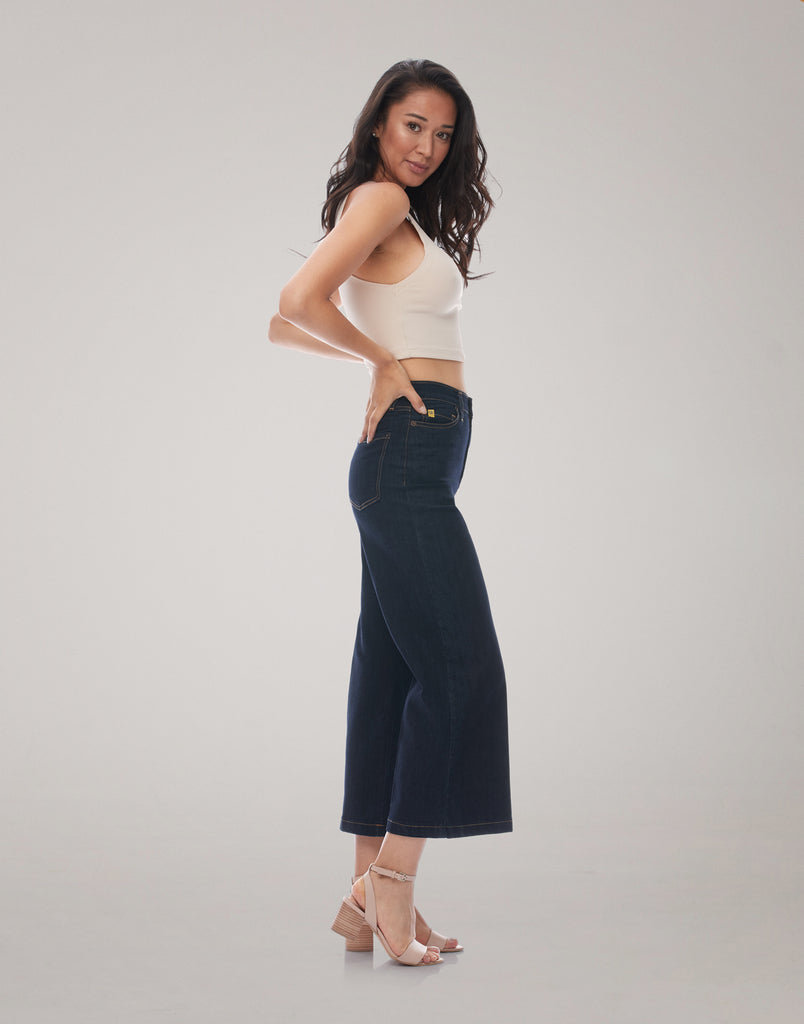 LILY WIDE LEG JEANS / Night Cap