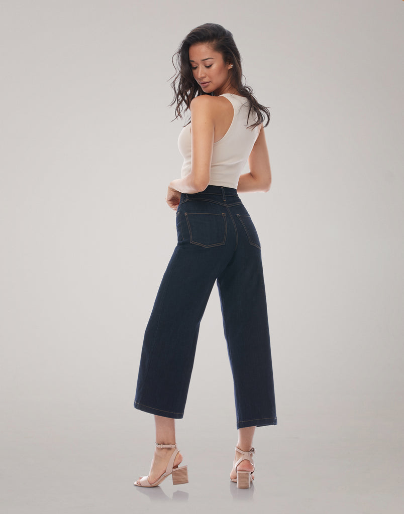 LILY WIDE LEG JEANS / Night Cap