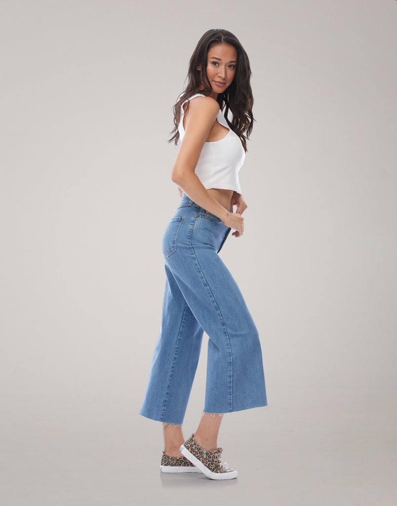 LILY WIDE LEG JEANS / Steam