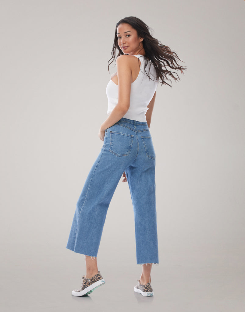LILY WIDE LEG JEANS / Steam