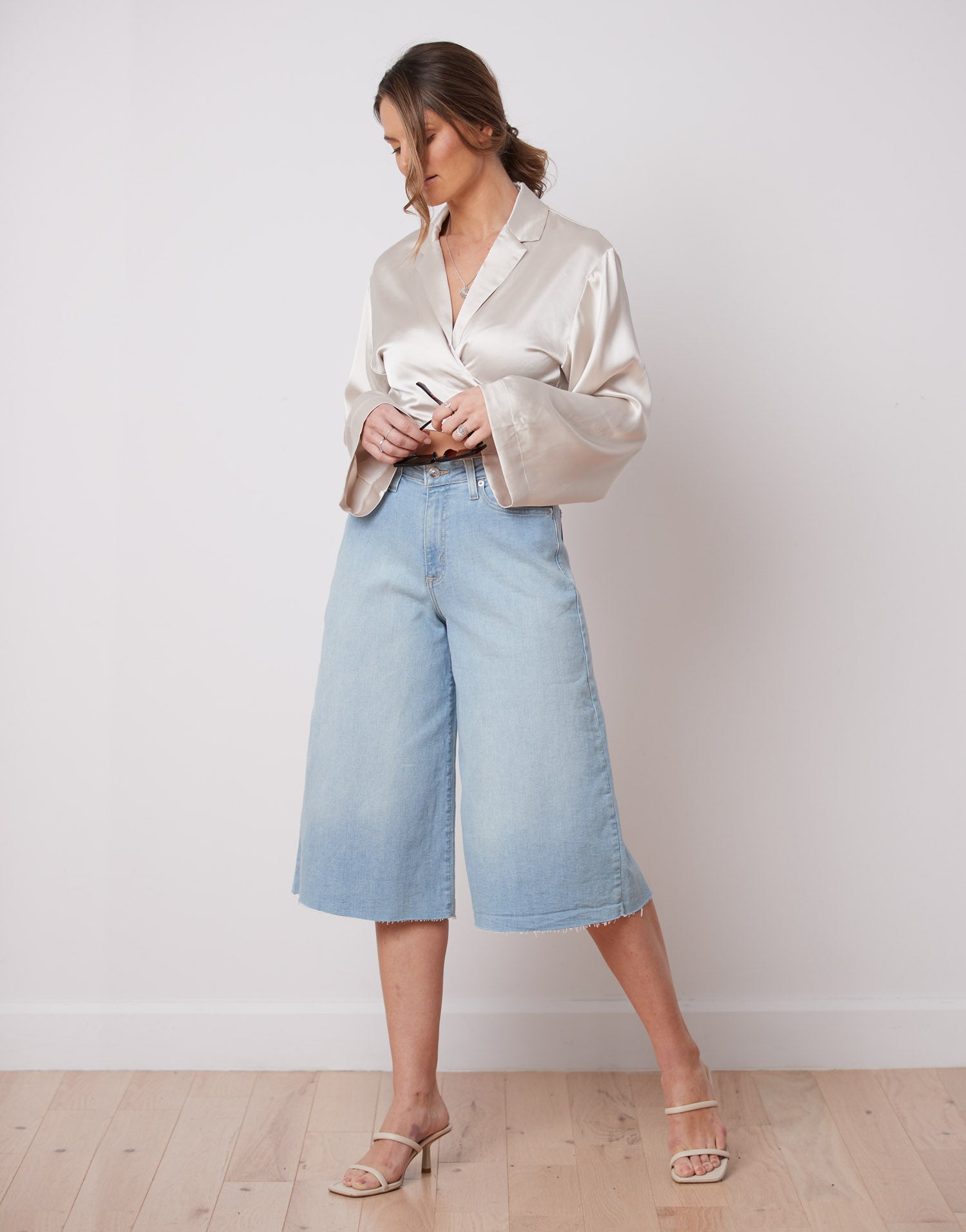 LILY WIDE LEG JEANS / POWER