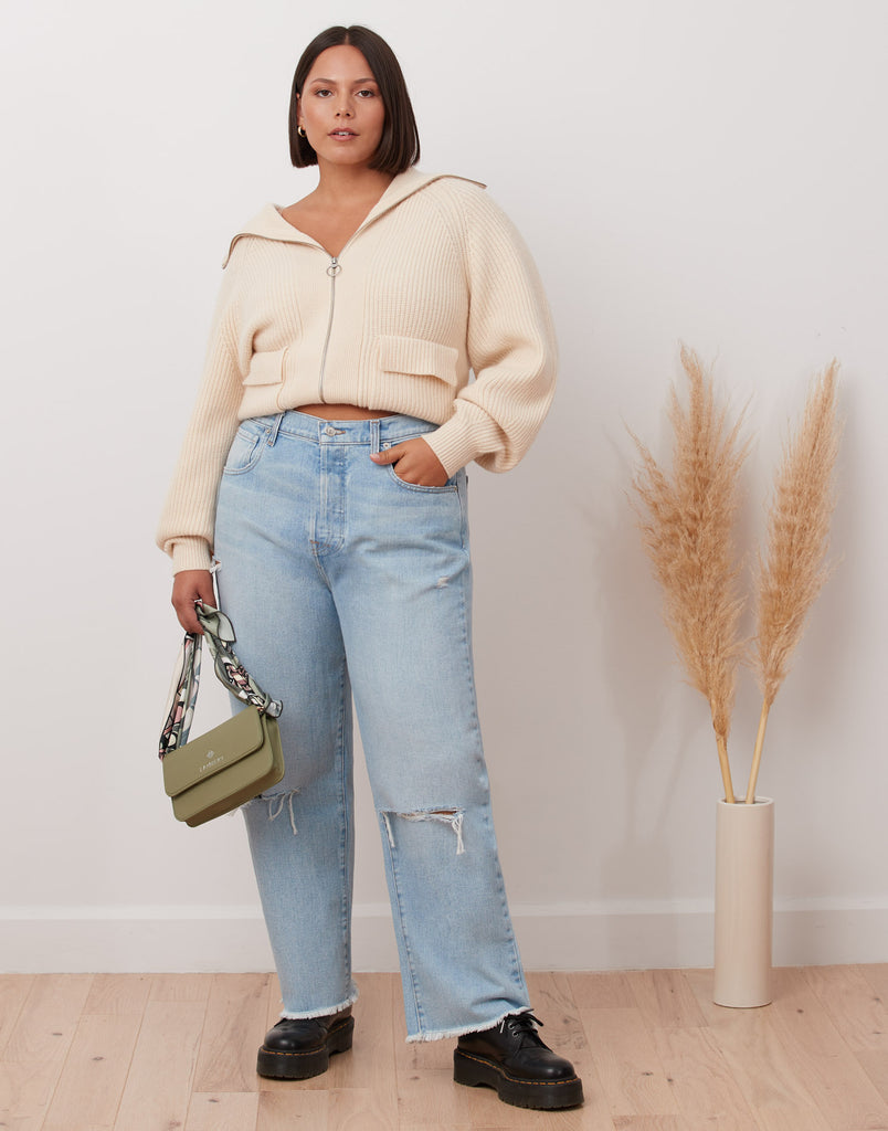 CHLOE STRAIGHT JEANS / BLISS / 100% COTTON
