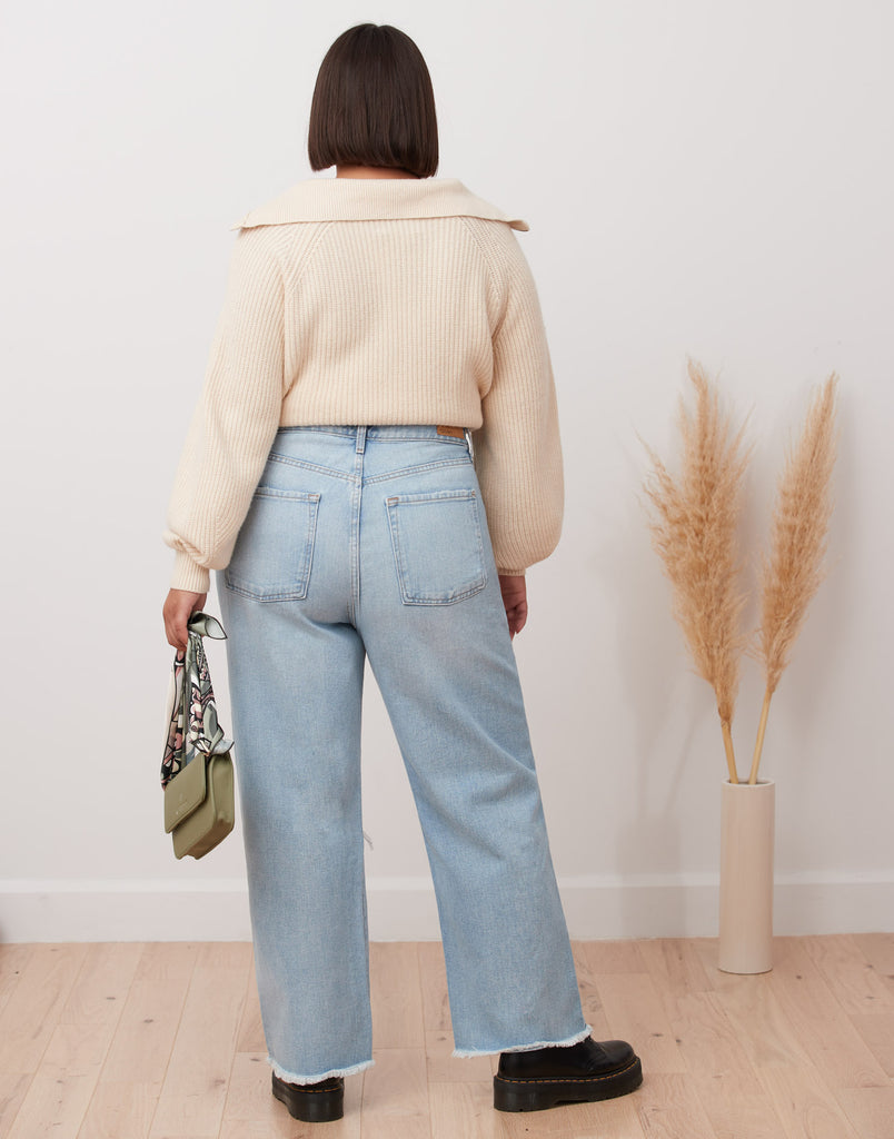 CHLOE STRAIGHT JEANS / BLISS / 100% COTTON