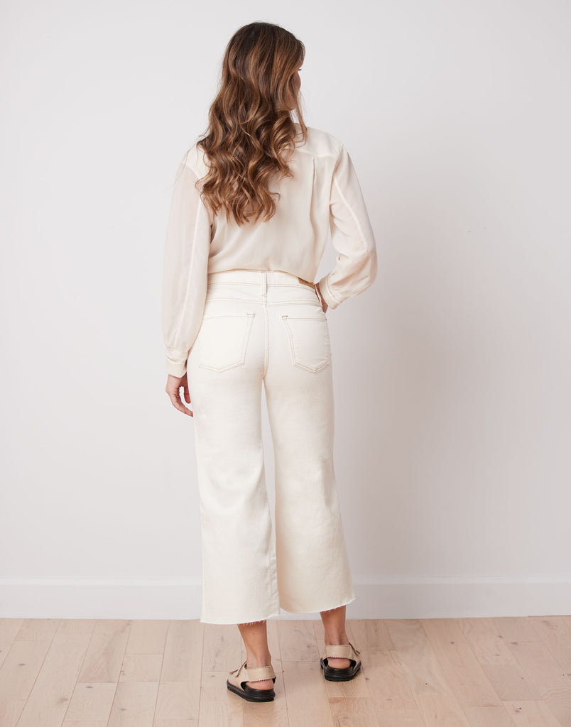 LILY WIDE LEG JEANS / OFF-WHITE