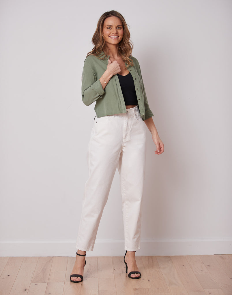 MALIA RELAXED JEANS / WHITE