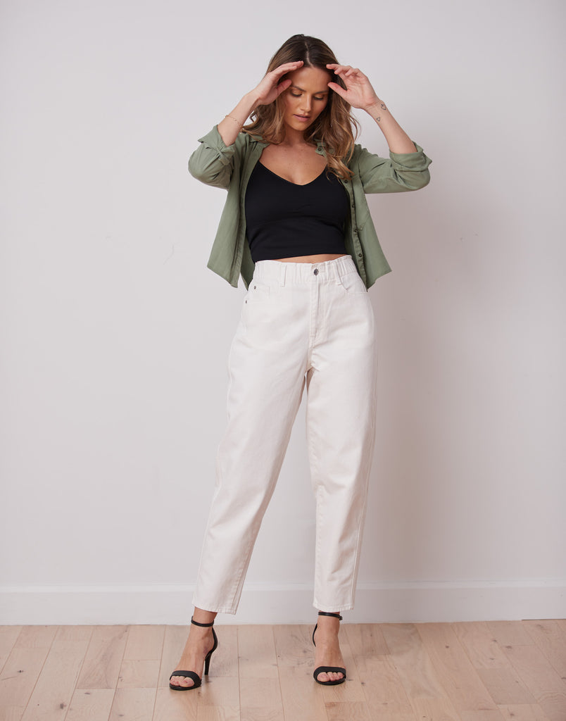 MALIA RELAXED JEANS / WHITE