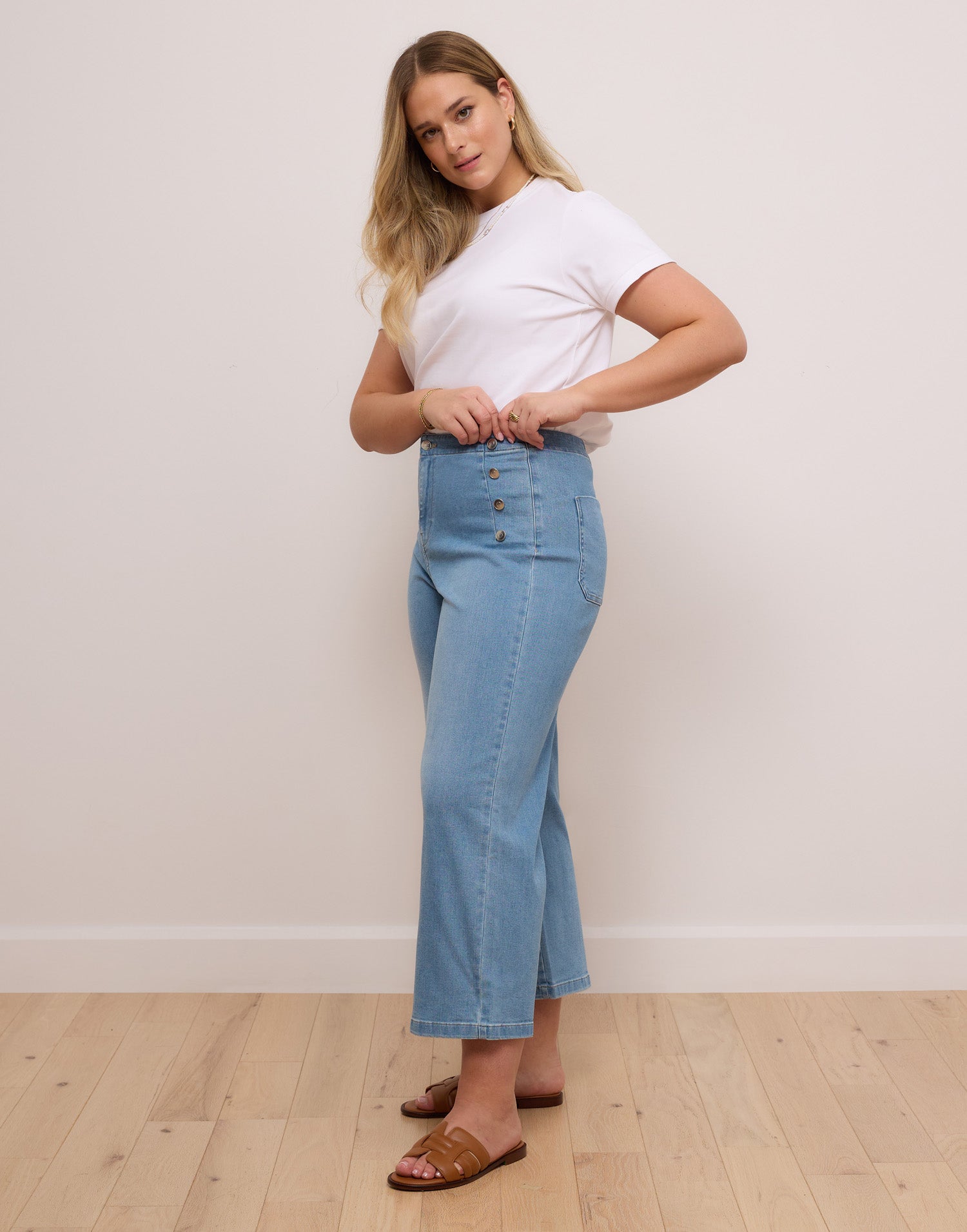 LILY WIDE LEG JEANS / FRESHWATER