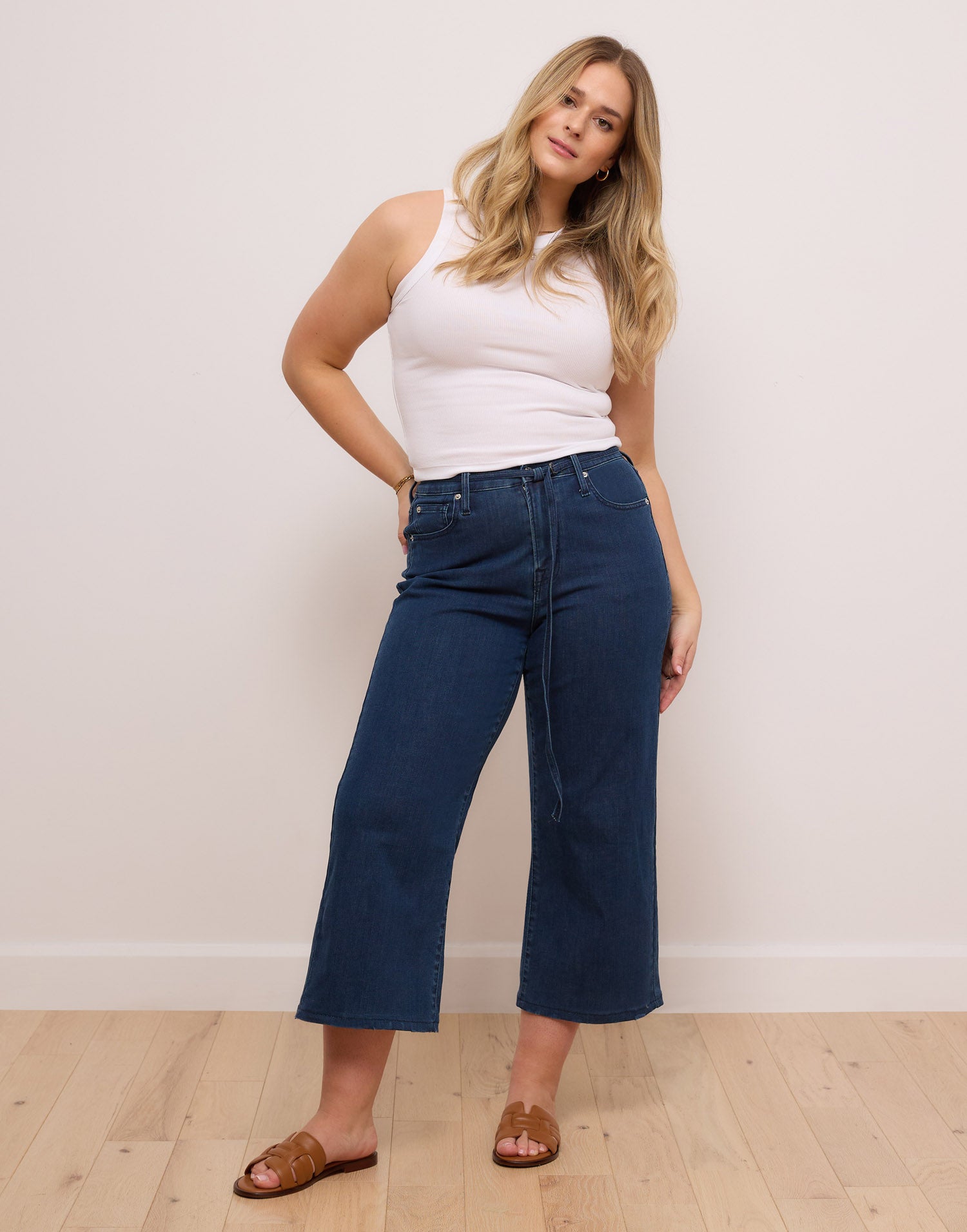 LILY WIDE LEG JEANS / DEEP SEA