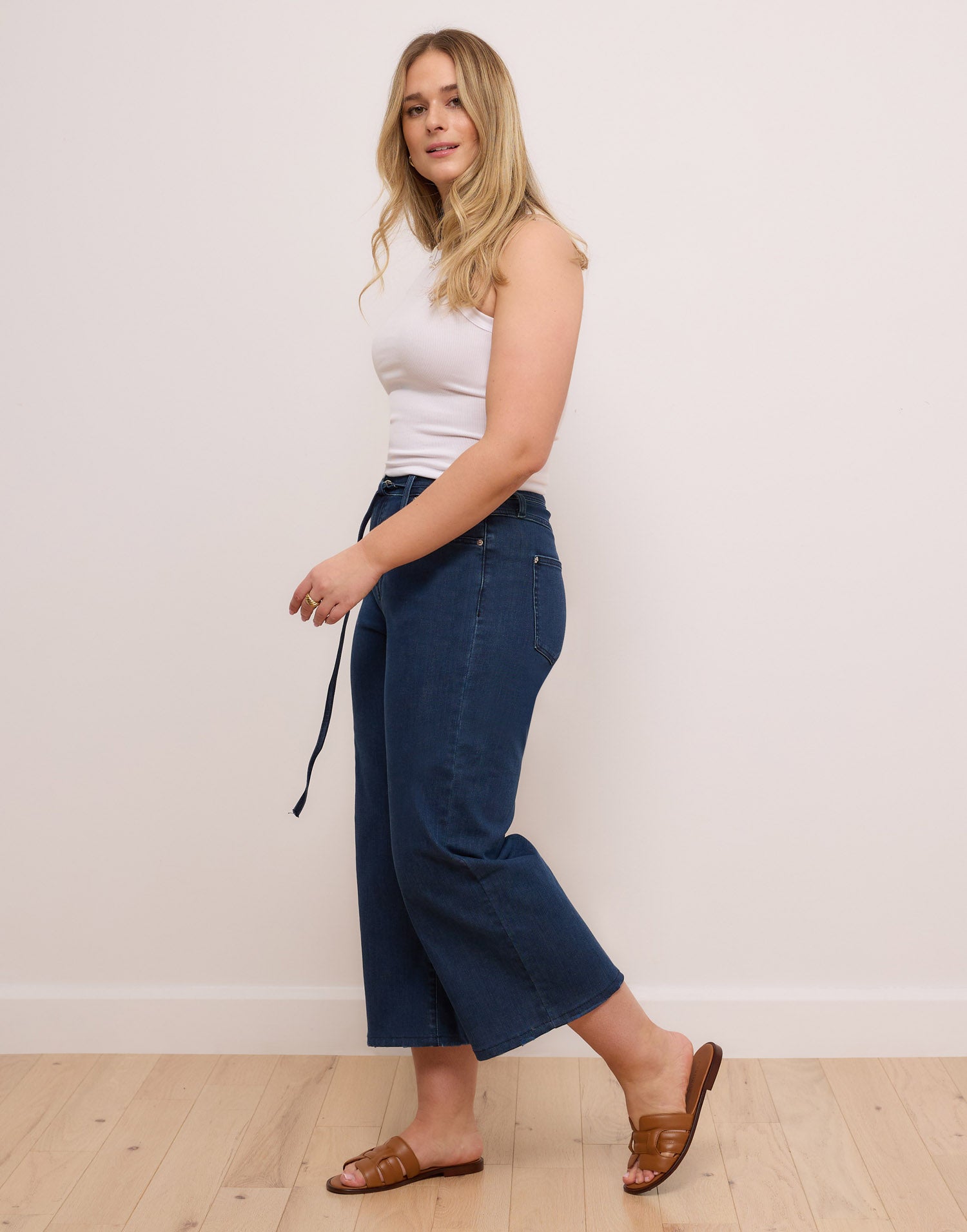 LILY WIDE LEG JEANS / DEEP SEA