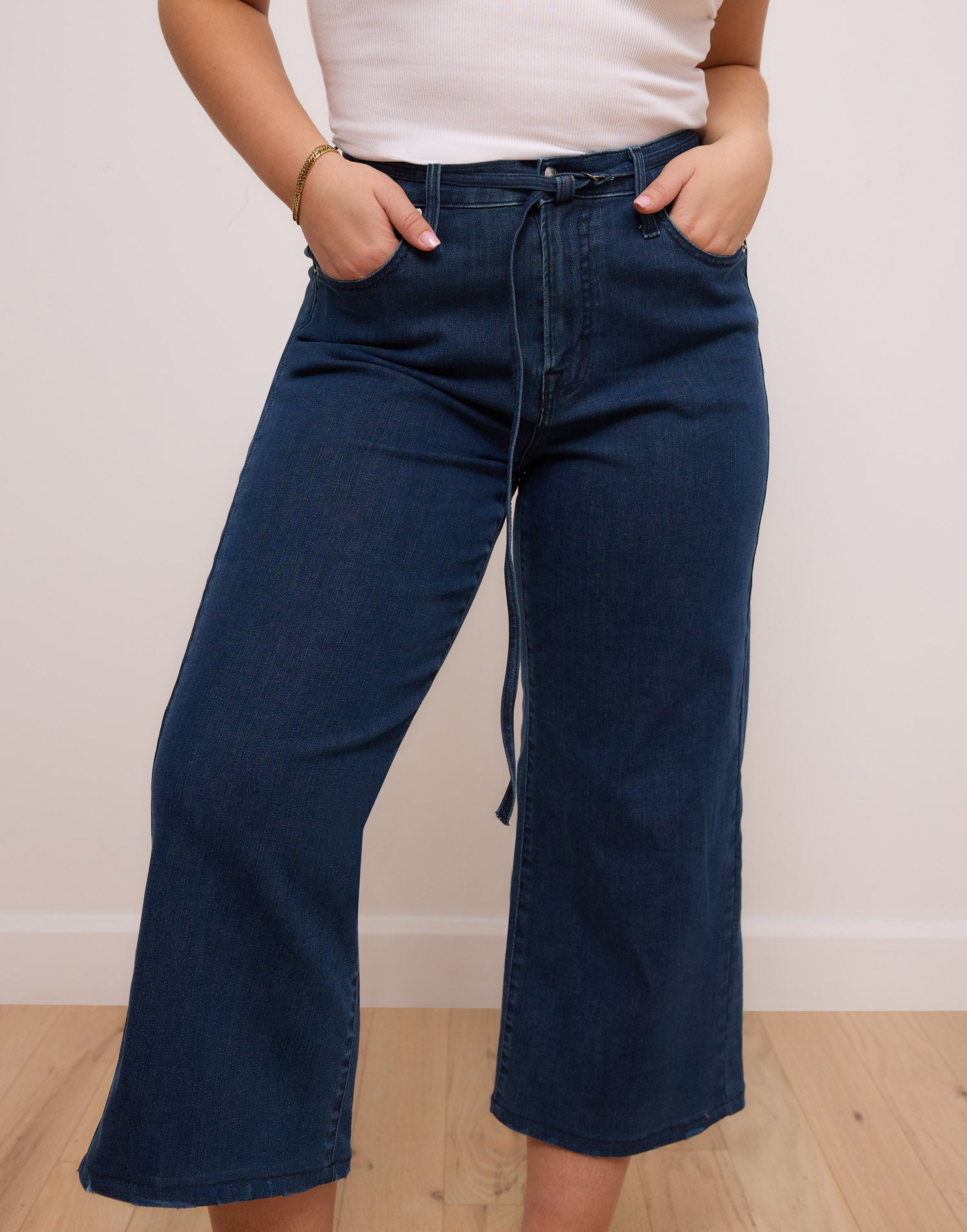 LILY WIDE LEG JEANS / DEEP SEA