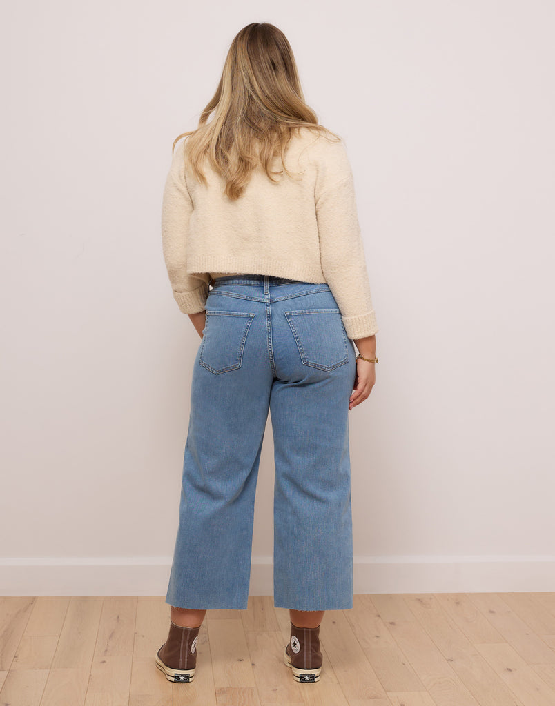 LILY WIDE LEG JEANS / CLEARWATER