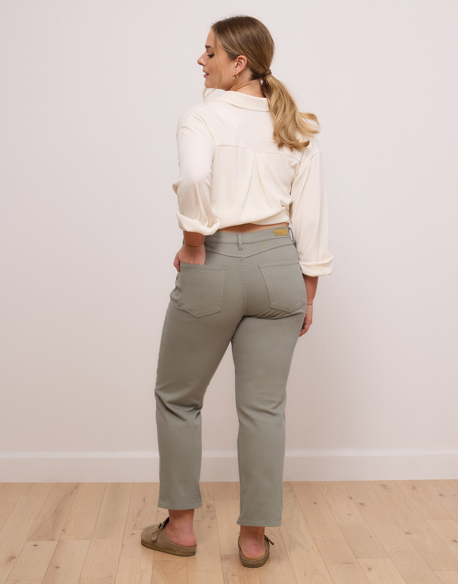 CHLOE STRAIGHT JEANS / SEA MOSS