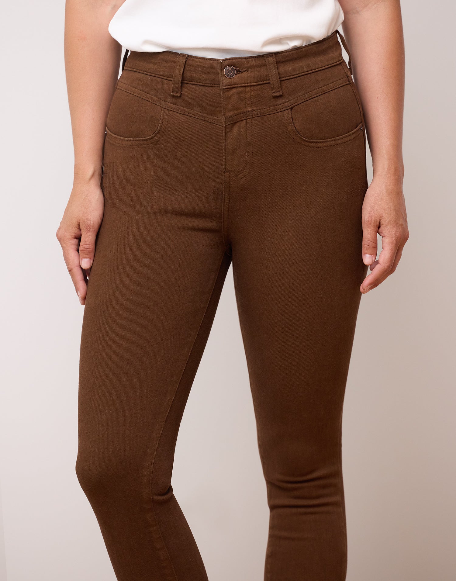 RACHEL SKINNY JEANS / COCOA BROWN