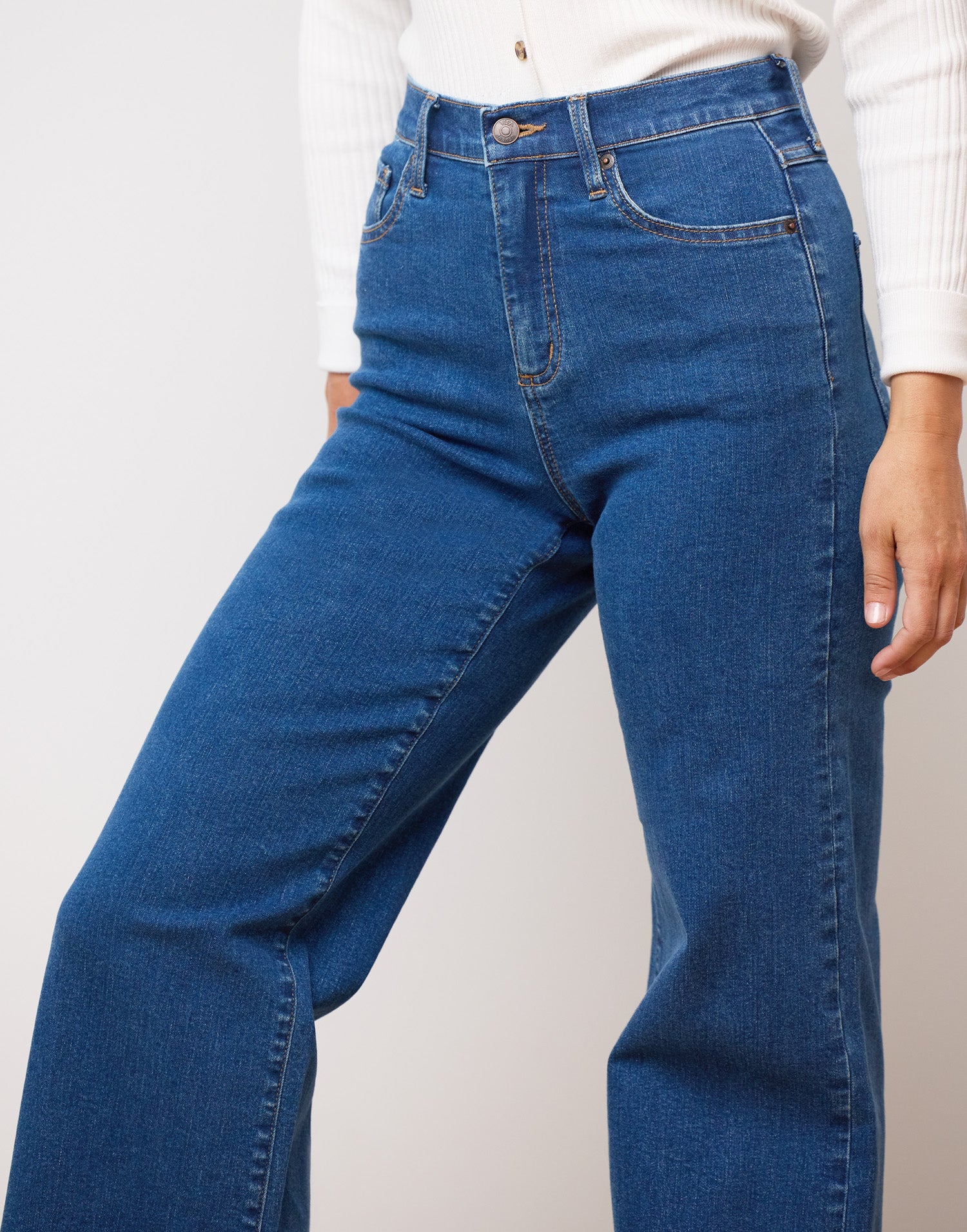 Vintage Women's LA Blues Stretch Denim Jeans Pants Size 8 High Waist  Pockets - Swedemom