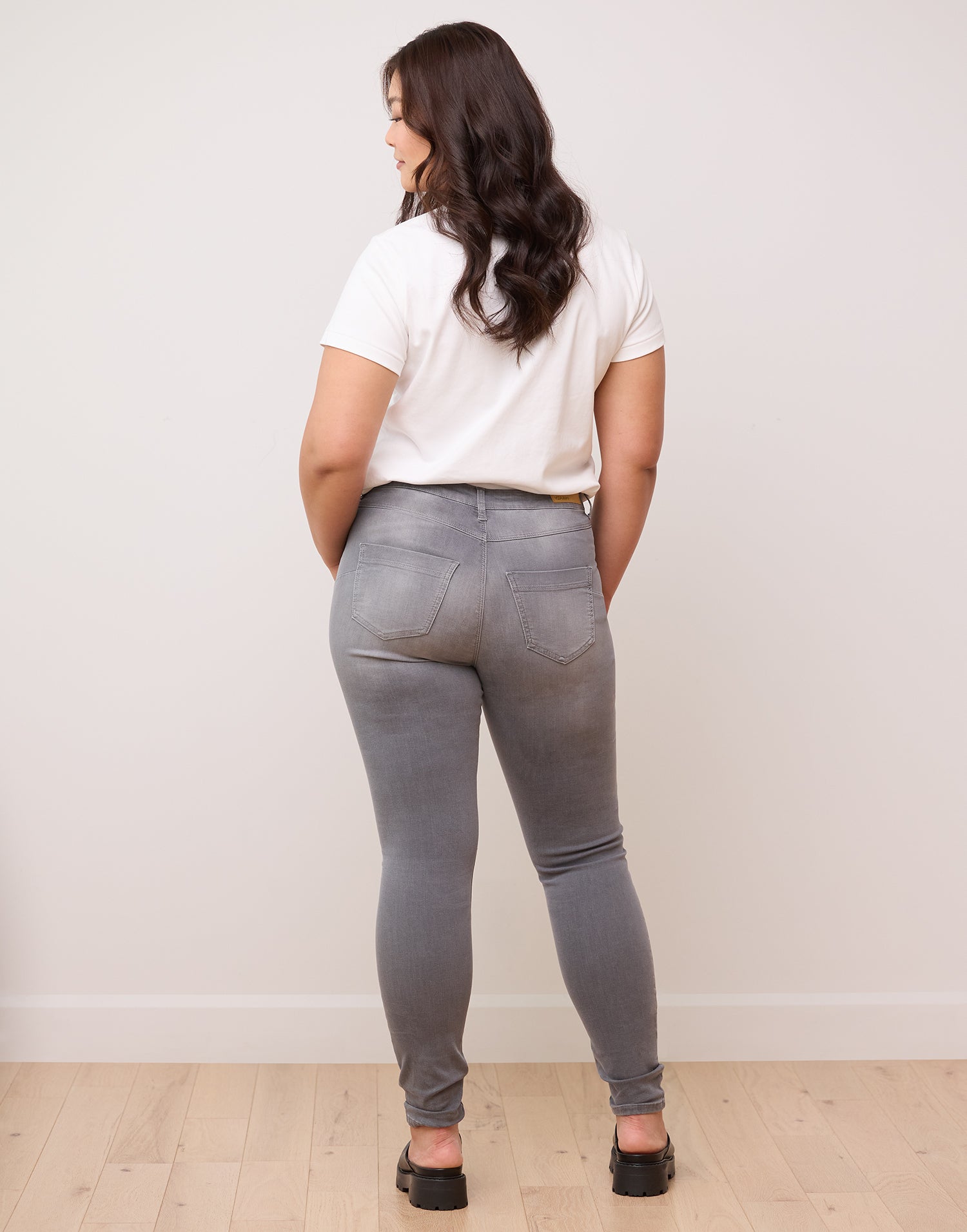 RACHEL SKINNY JEANS / STONE GREY