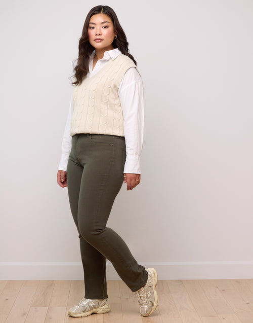 EMILY SLIM JEANS / FOREST | Yoga Jeans