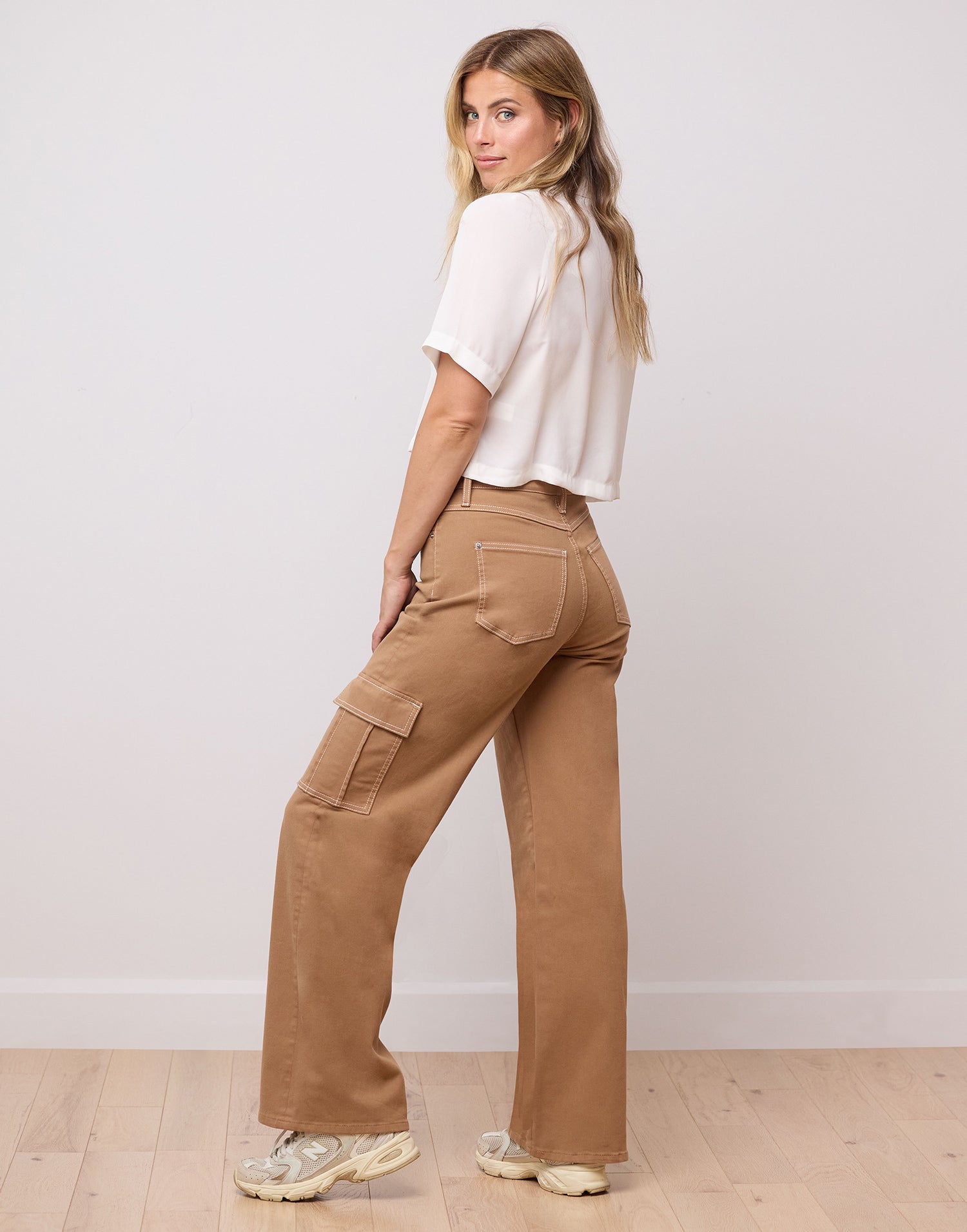 LILY WIDE LEG JEANS / MACCHIATO