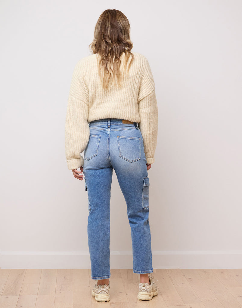 medium blue relaxed jeans