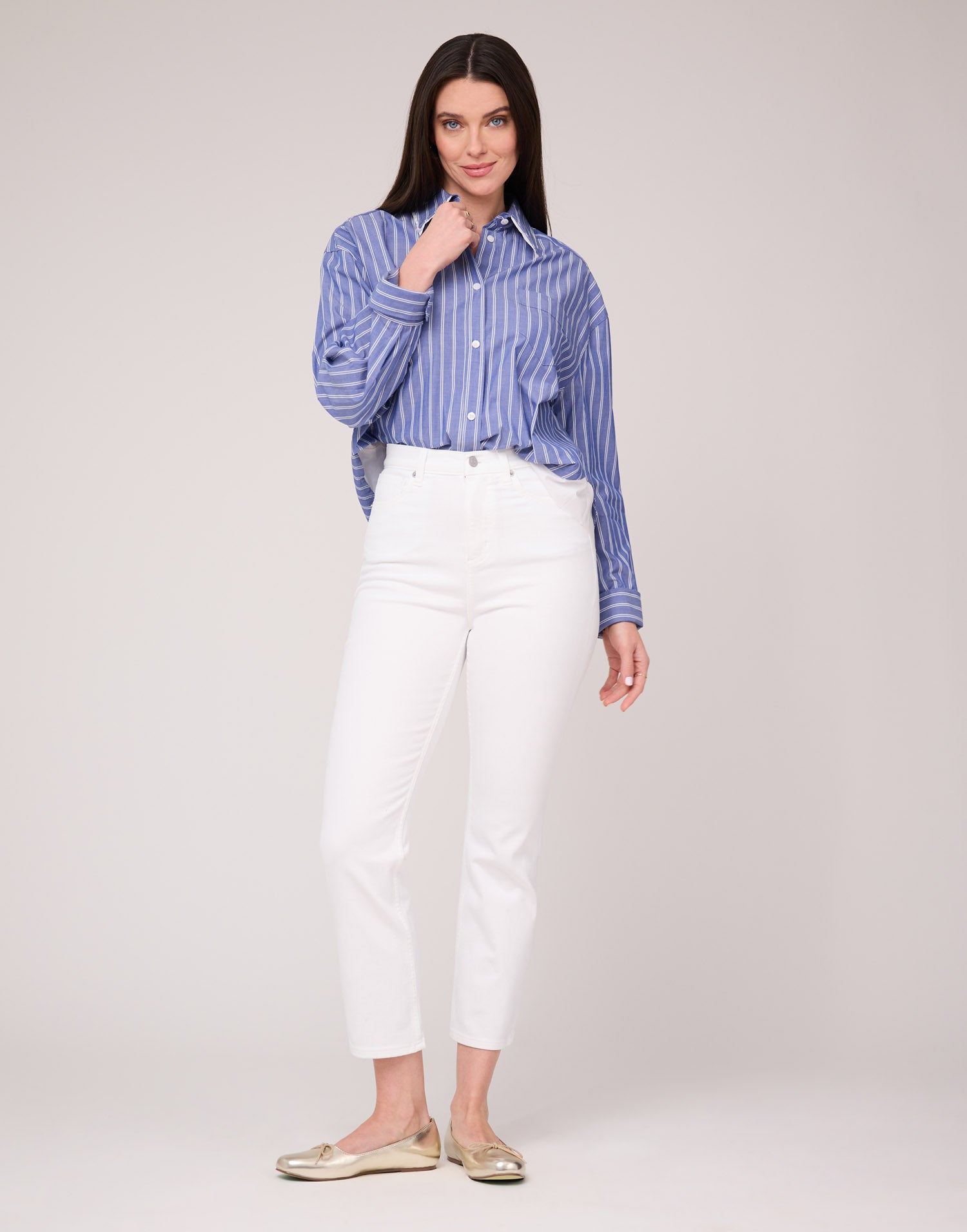 EMILY SLIM JEANS / WHITE SHELL