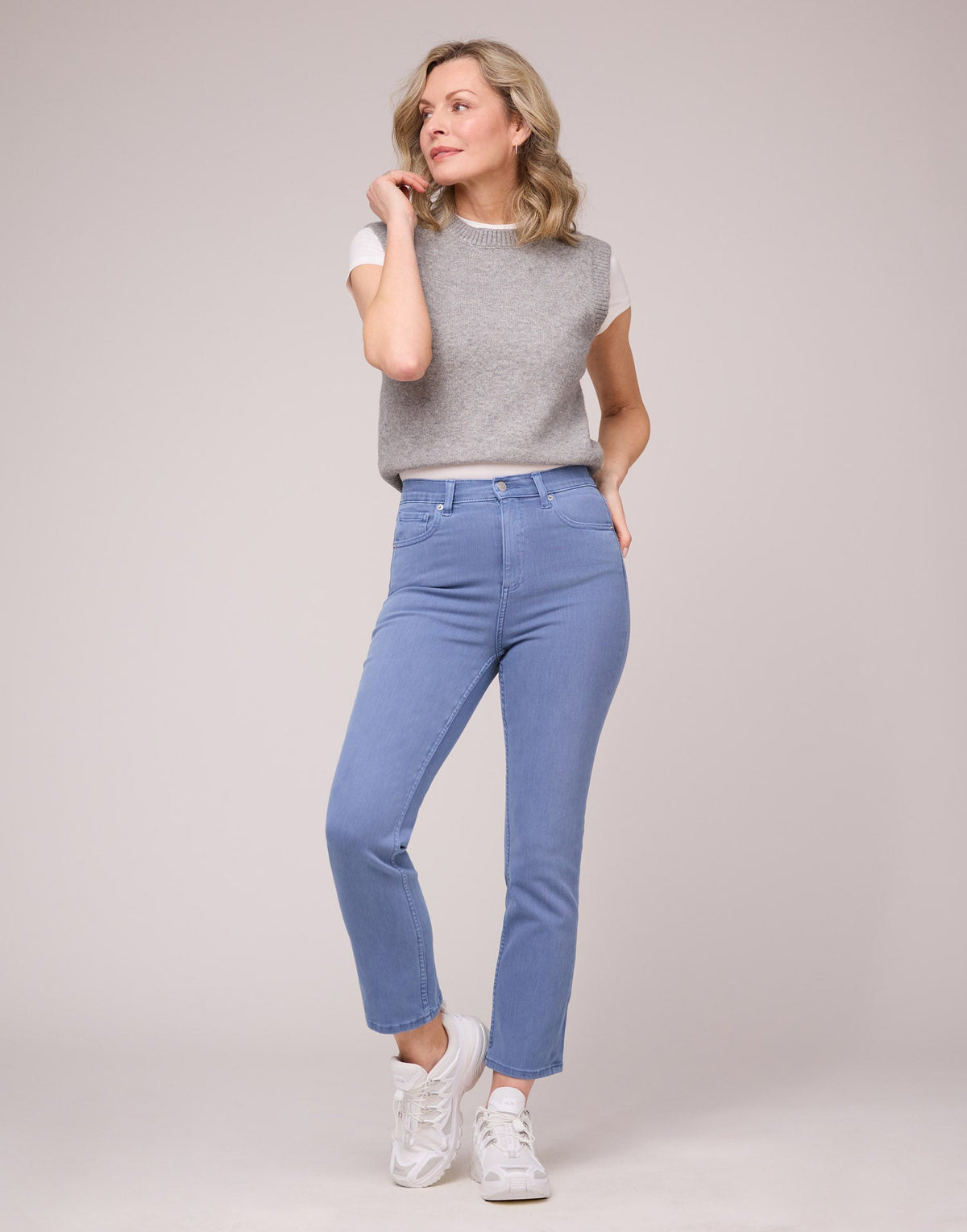 EMILY SLIM JEANS / COLORFUL paradise-blue