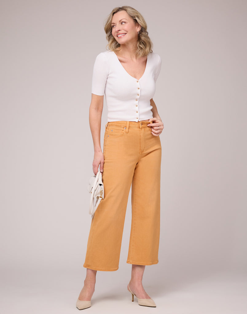 LILY WIDE LEG JEANS / CORAL REEF