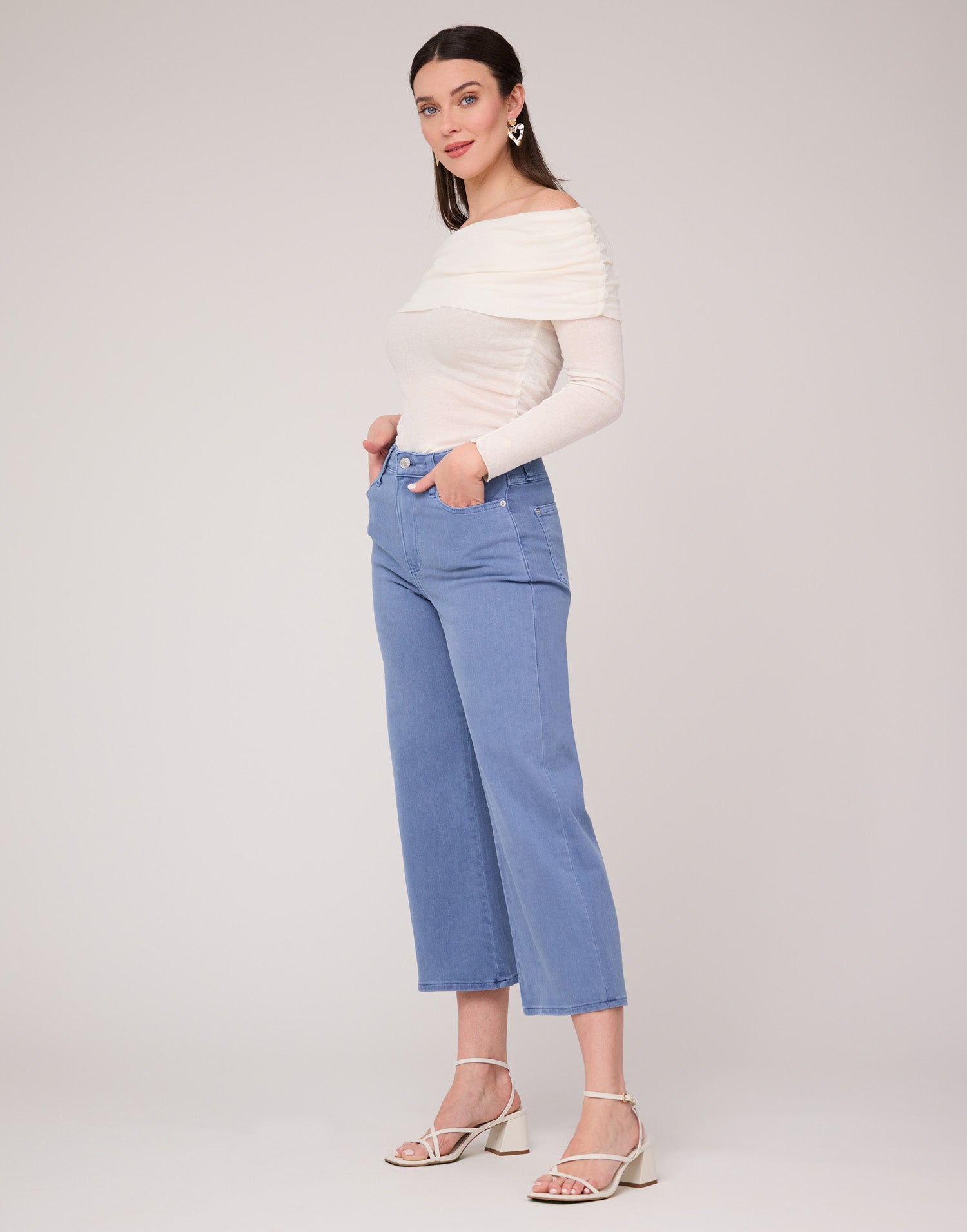 LILY WIDE LEG JEANS / PARADISE BLUE