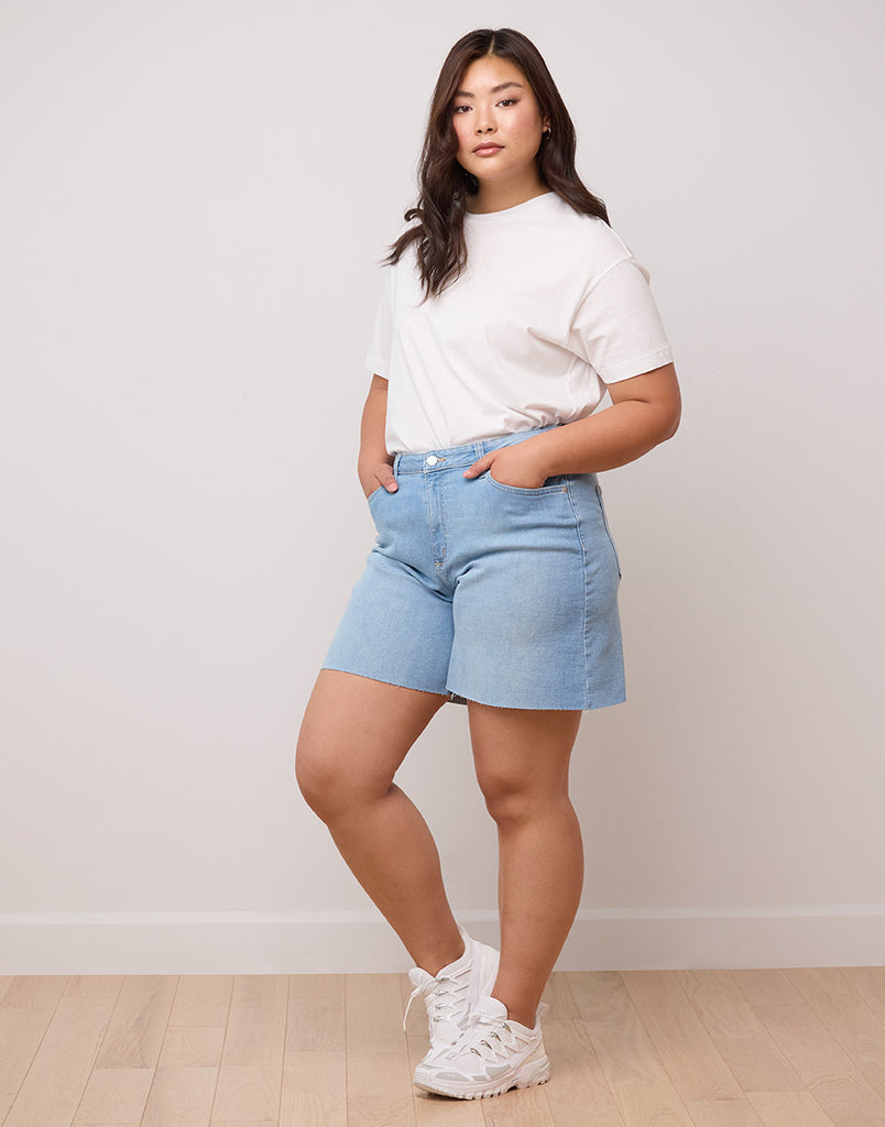 YUEHAO Jeans For Women Women Denim Jeans Low Waist Super Mini Shorts Pants  (Light blue)