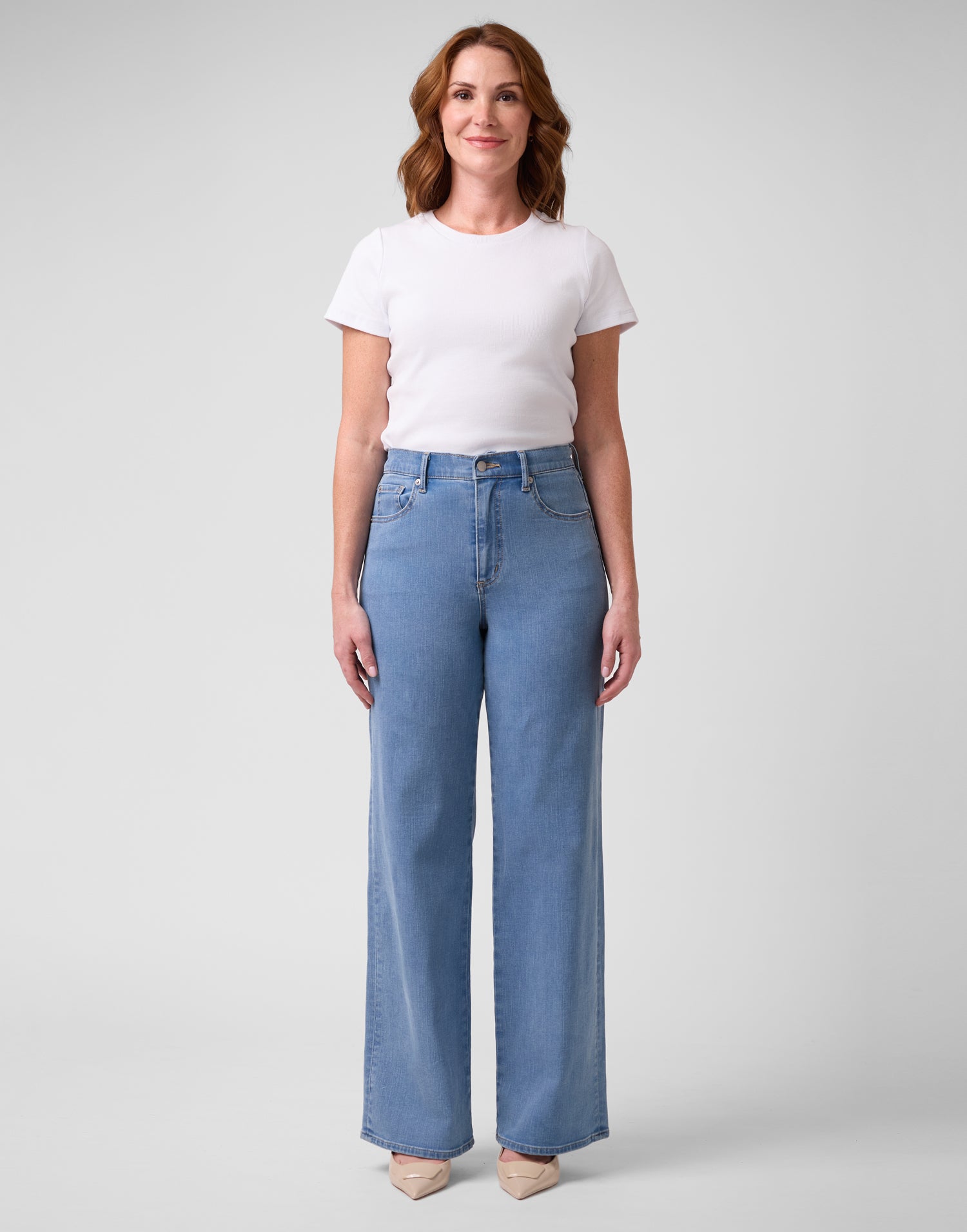 LILY WIDE LEG JEANS / FRENCH BLUE