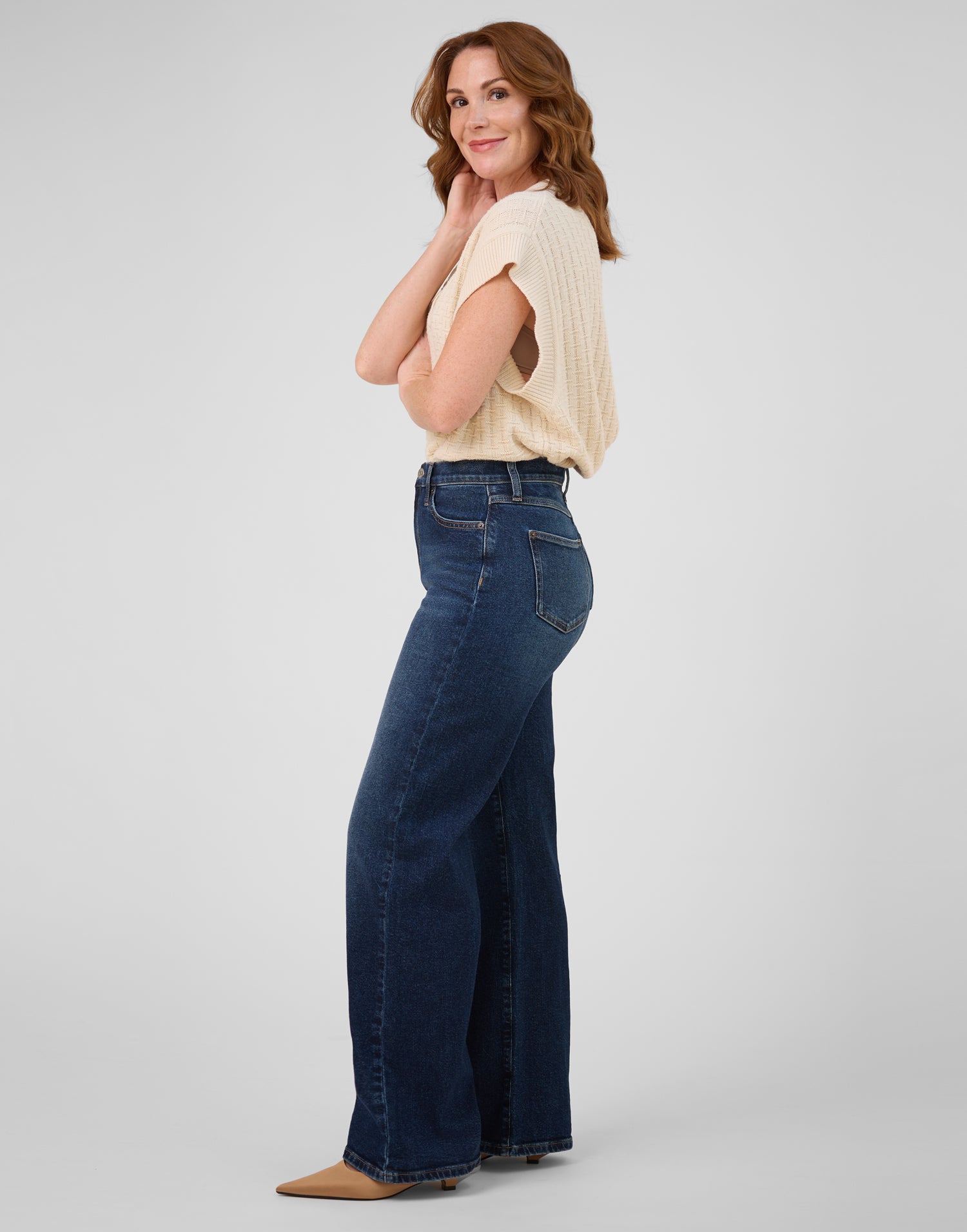 LILY WIDE LEG JEANS / LISBON