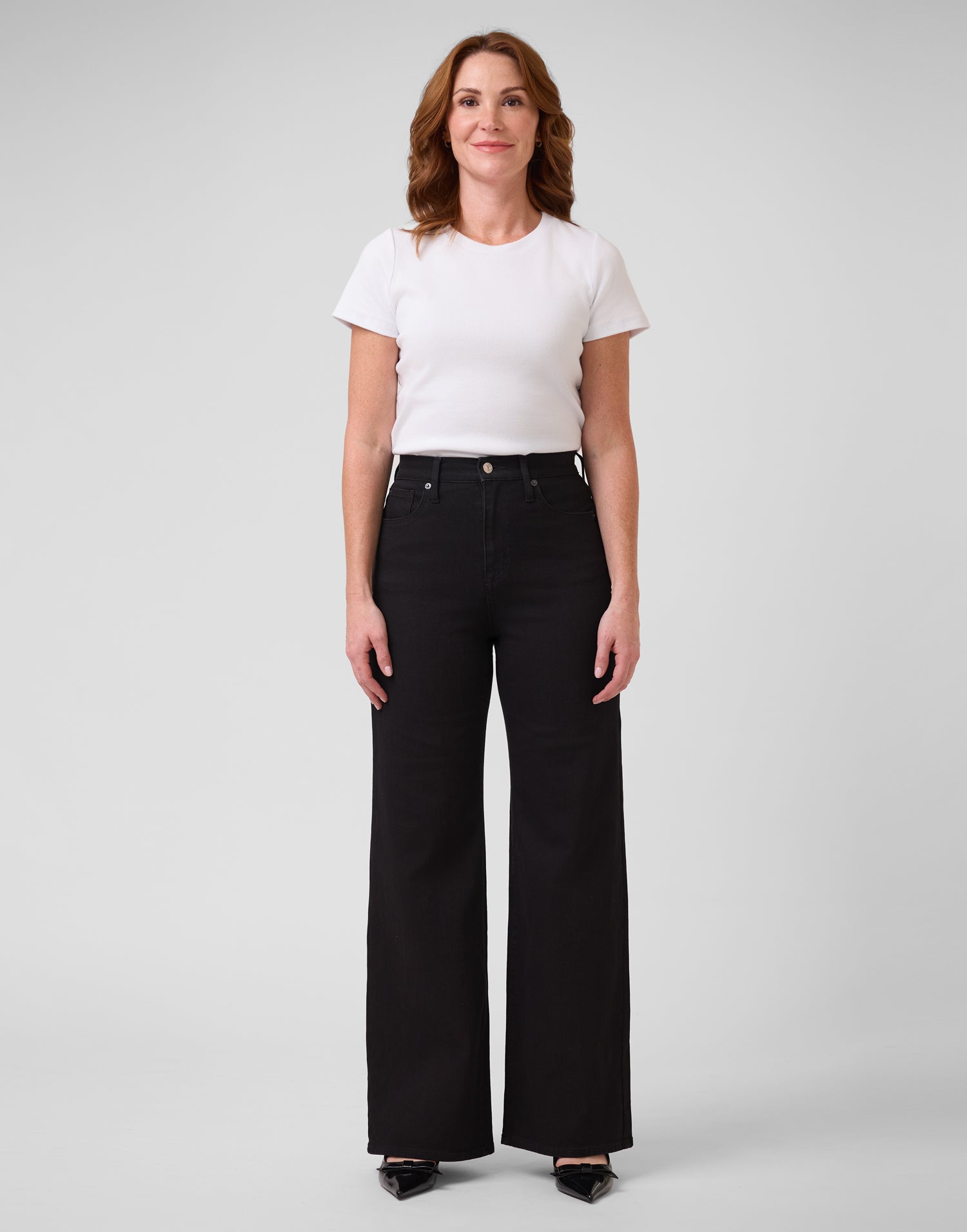 LILY WIDE LEG JEANS / BLACK