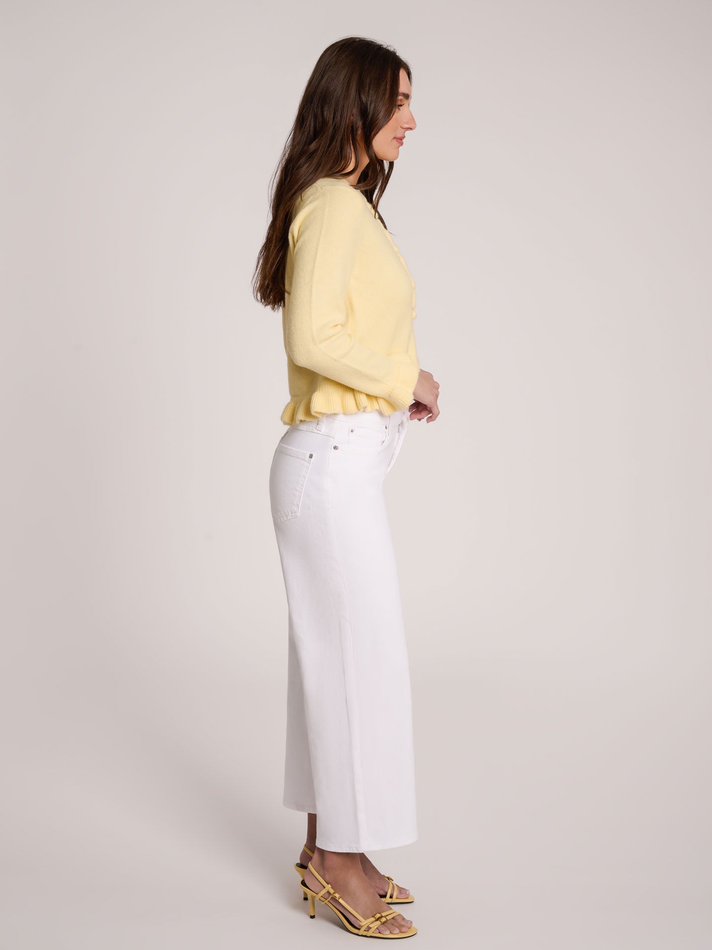 LILY WIDE LEG JEANS / WHITE LOTUS