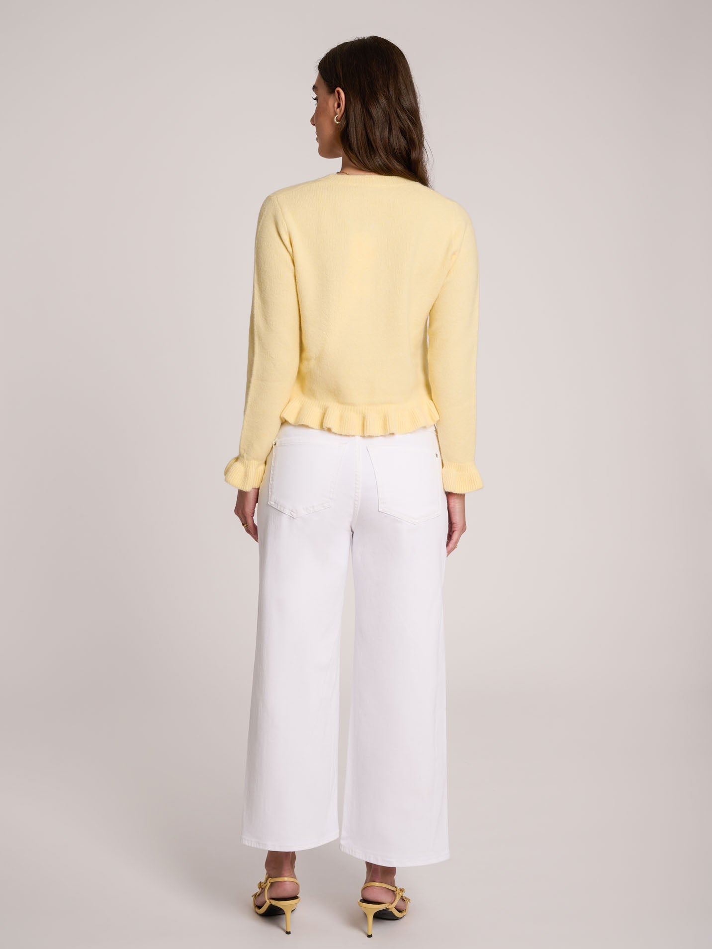 LILY WIDE LEG JEANS / WHITE LOTUS