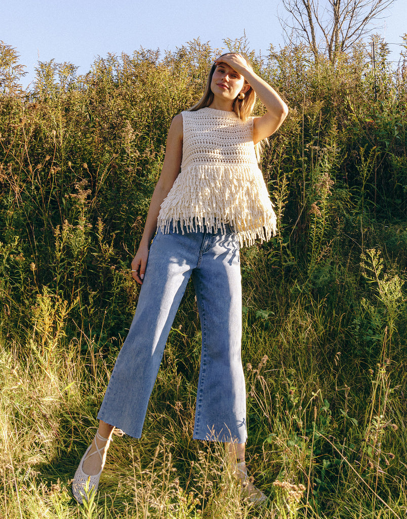 LILY WIDE JEANS / CRISP WIND