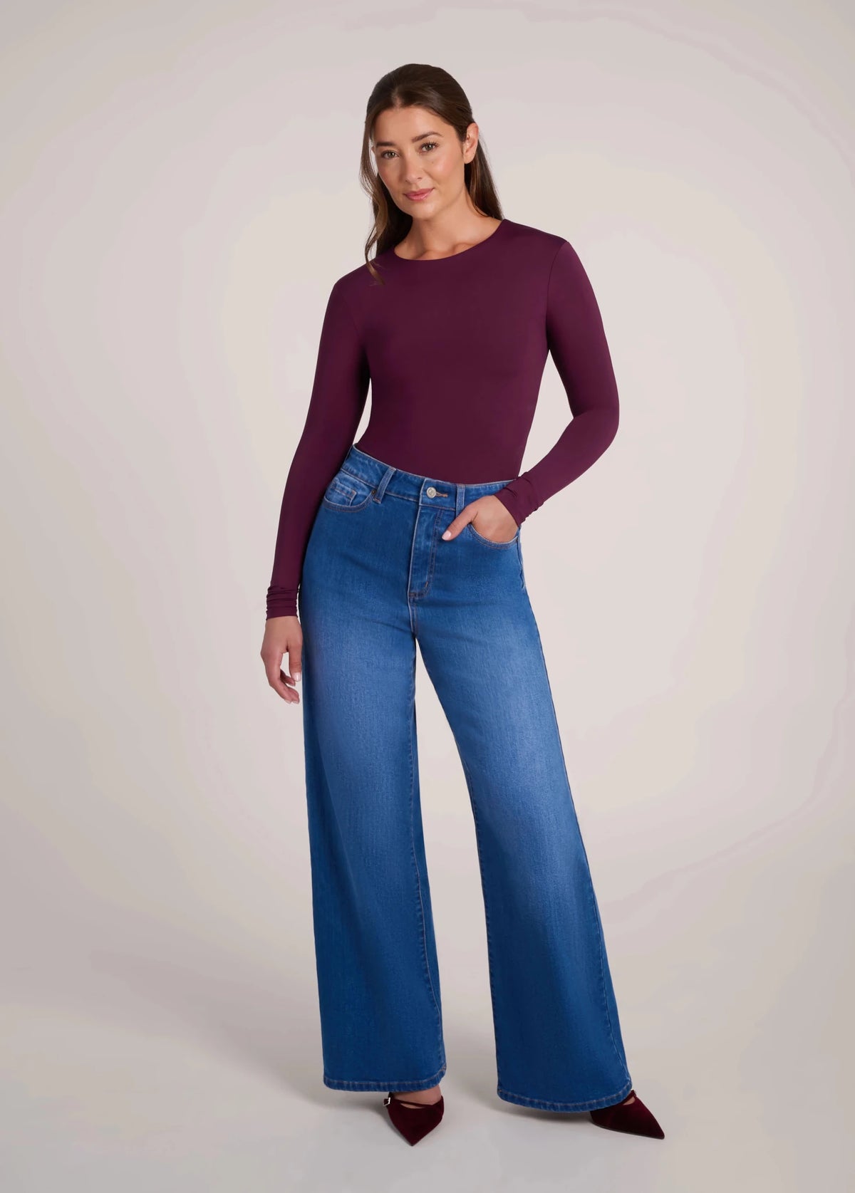 LILY WIDE LEG JEANS / LIVANA