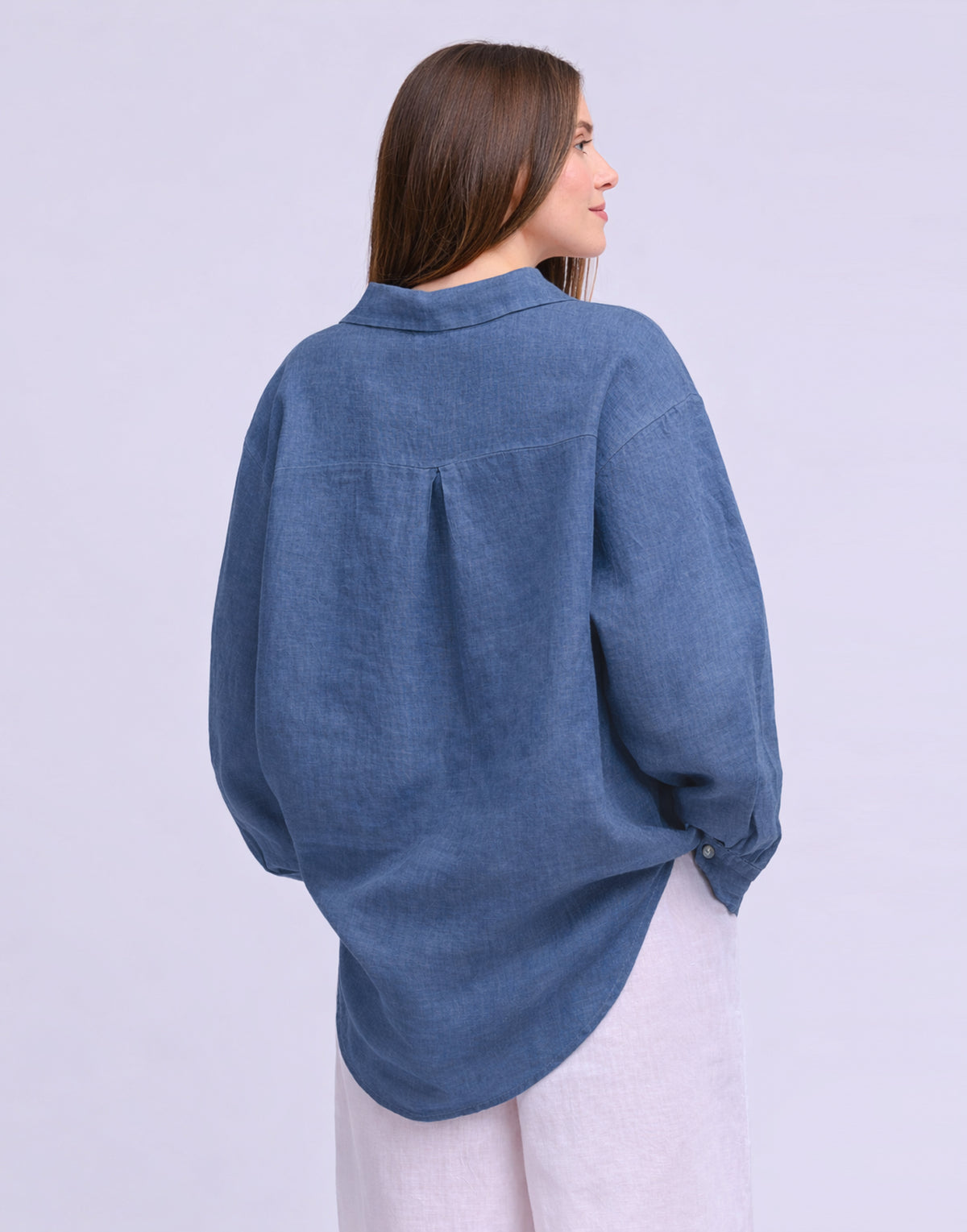 LINEN LONG SLEEVE SHIRT / ELENA