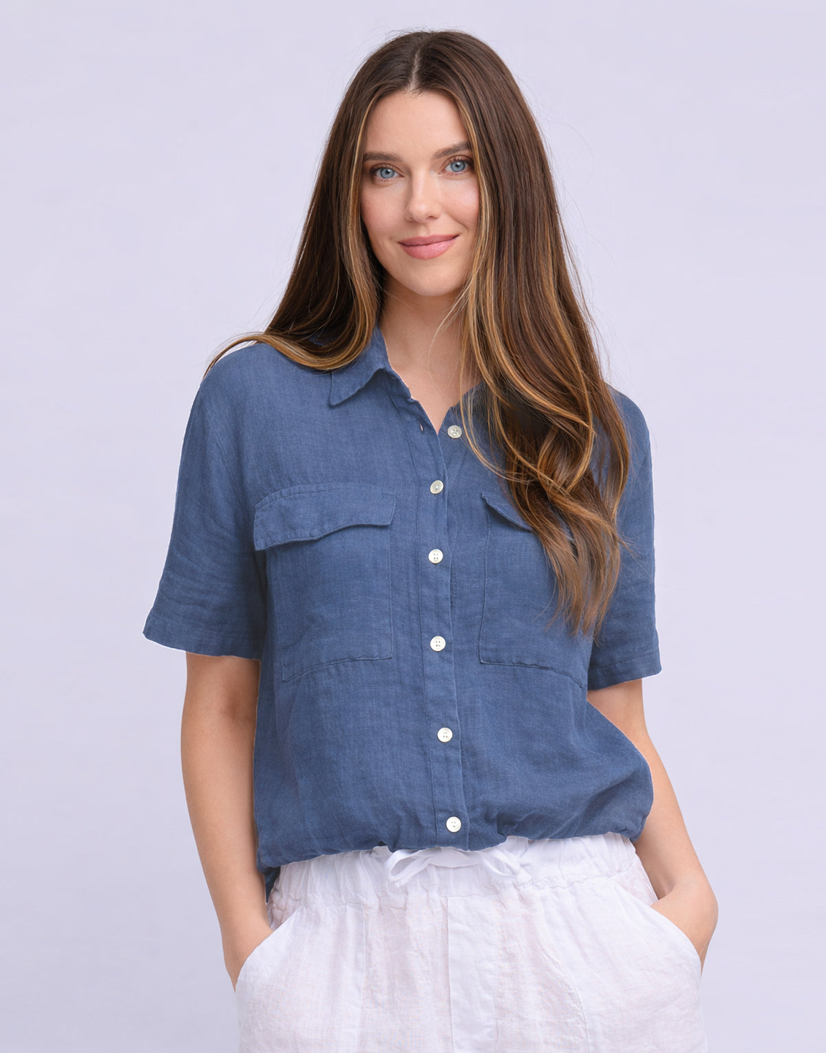 LINEN SHIRT / CHIARA Denim