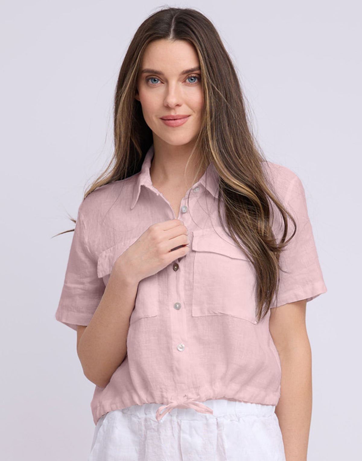 LINEN SHIRT / CHIARA Rosa