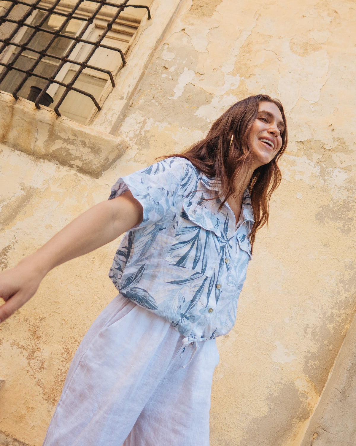 LINEN SHIRT / CHIARA Print