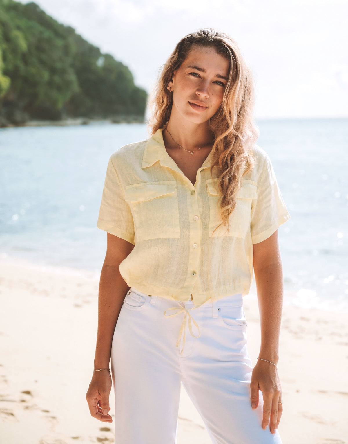 LINEN SHIRT / CHIARA Giallo