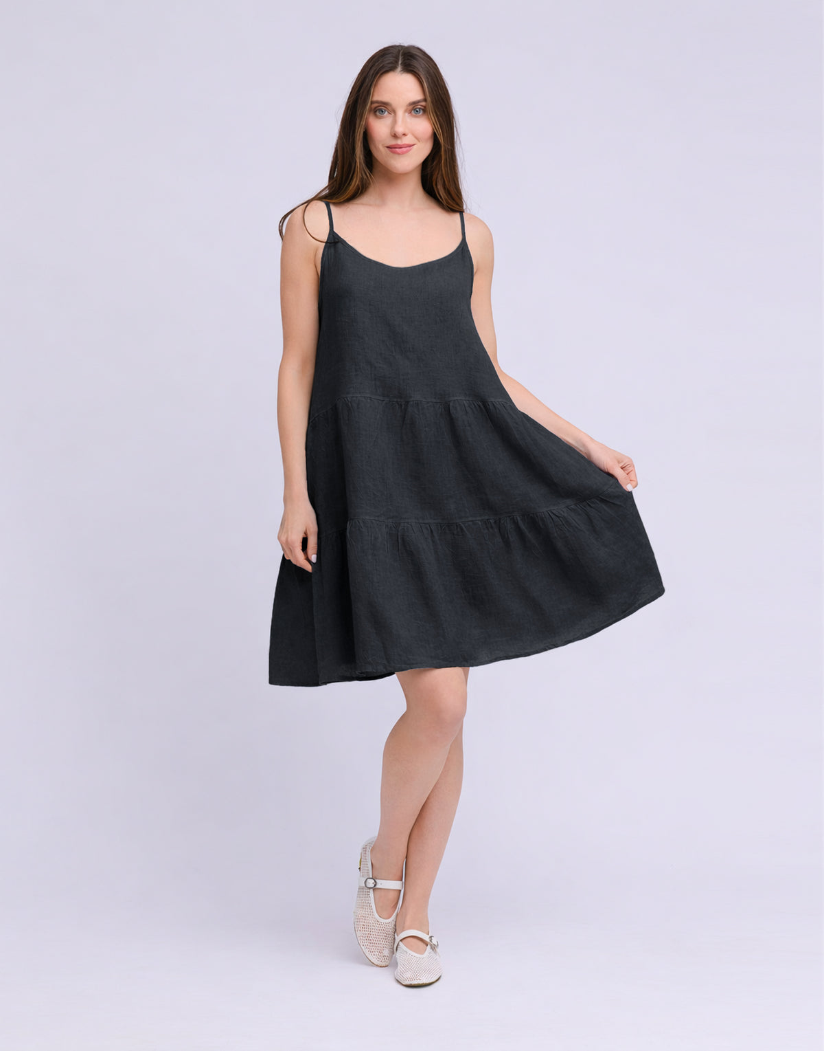 LINEN DRESS / ISABELLA Black