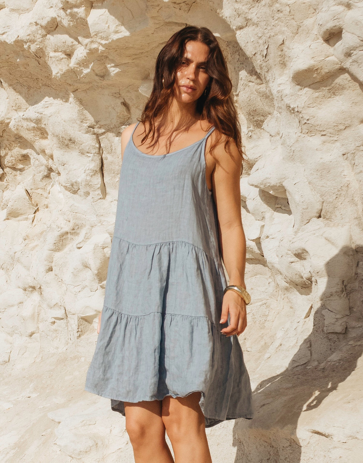 LINEN DRESS / ISABELLA Azzura