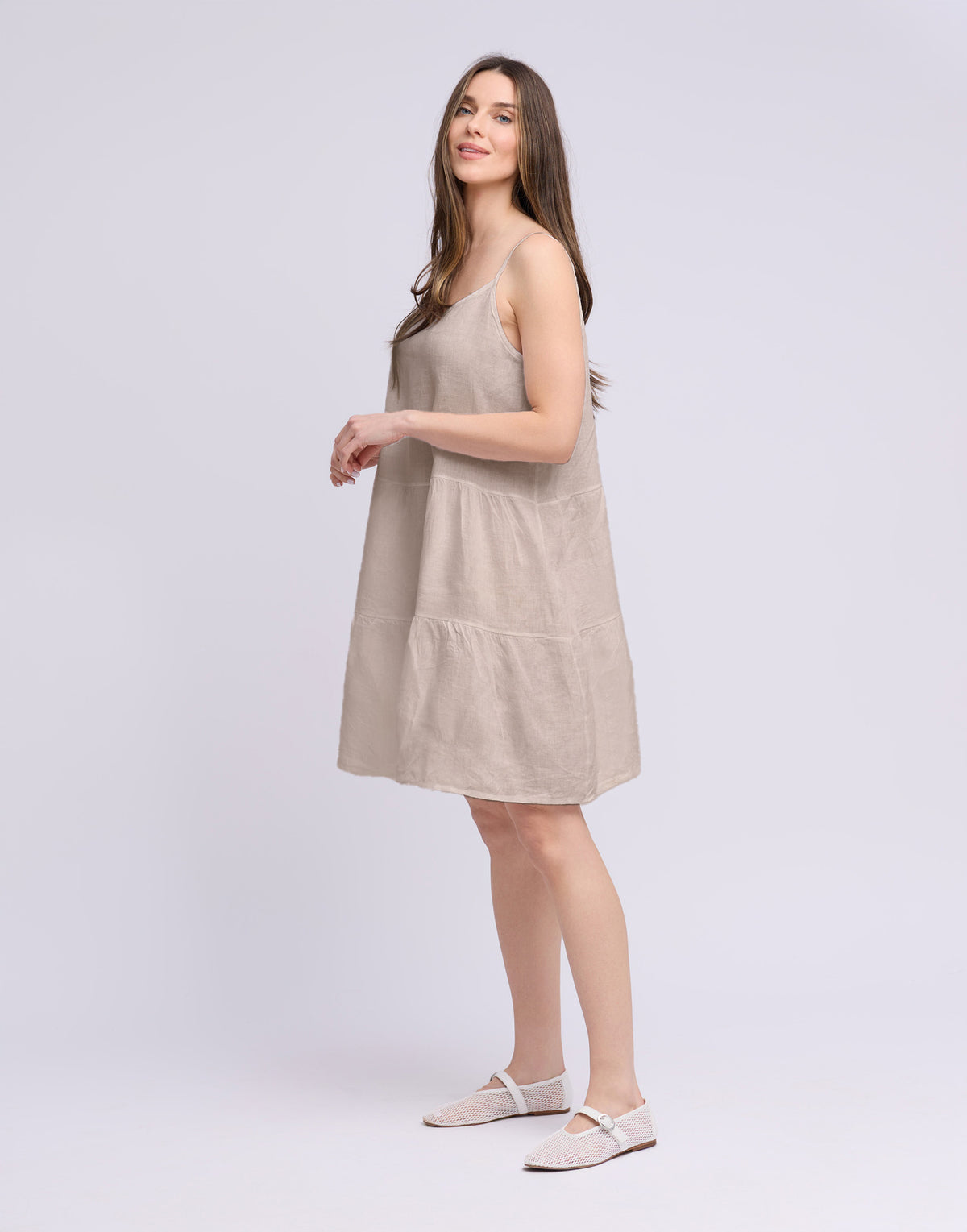 LINEN DRESS / ISABELLA Beige